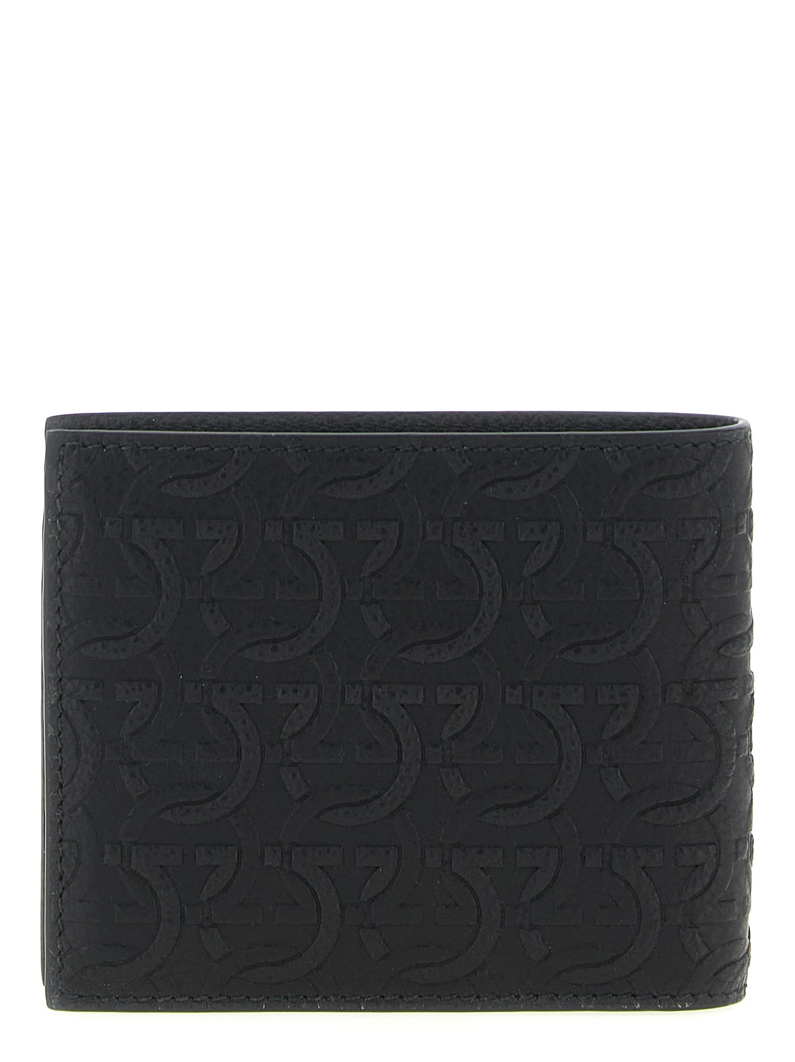 Ferragamo lommebok i svart kalveskinn