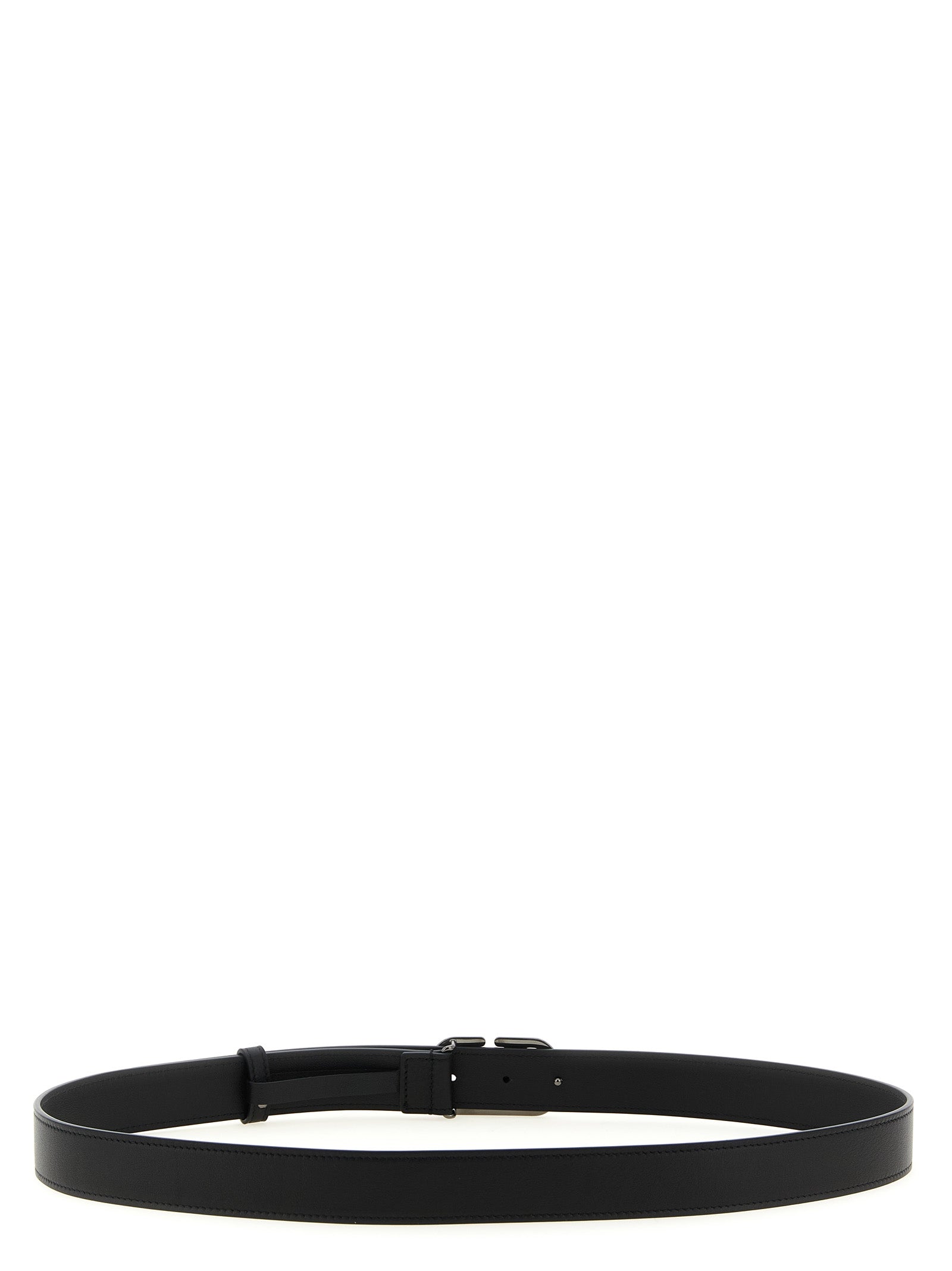 Black Calfskin Regular Belt