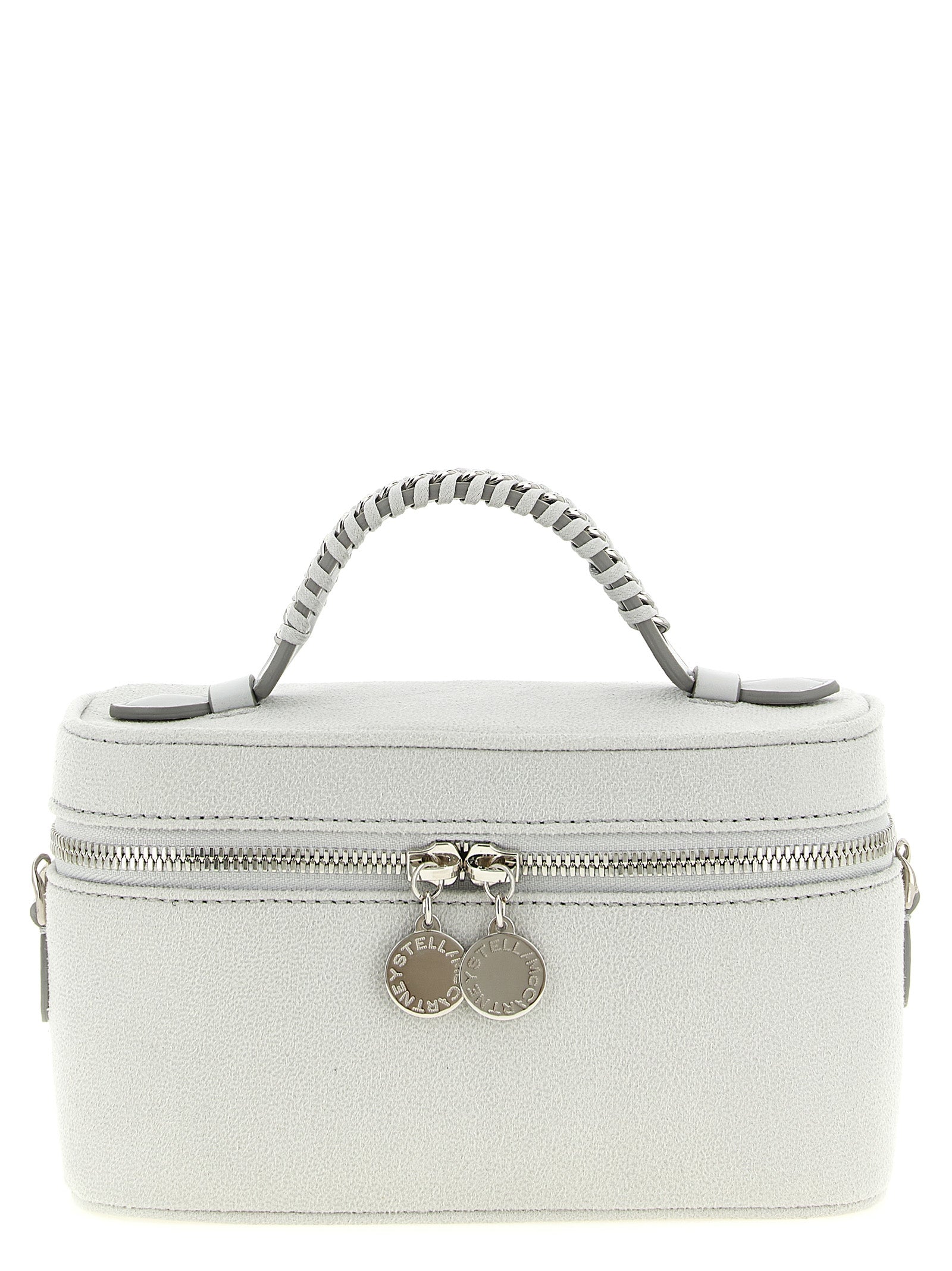 Gray Polyester Crossbody Bag