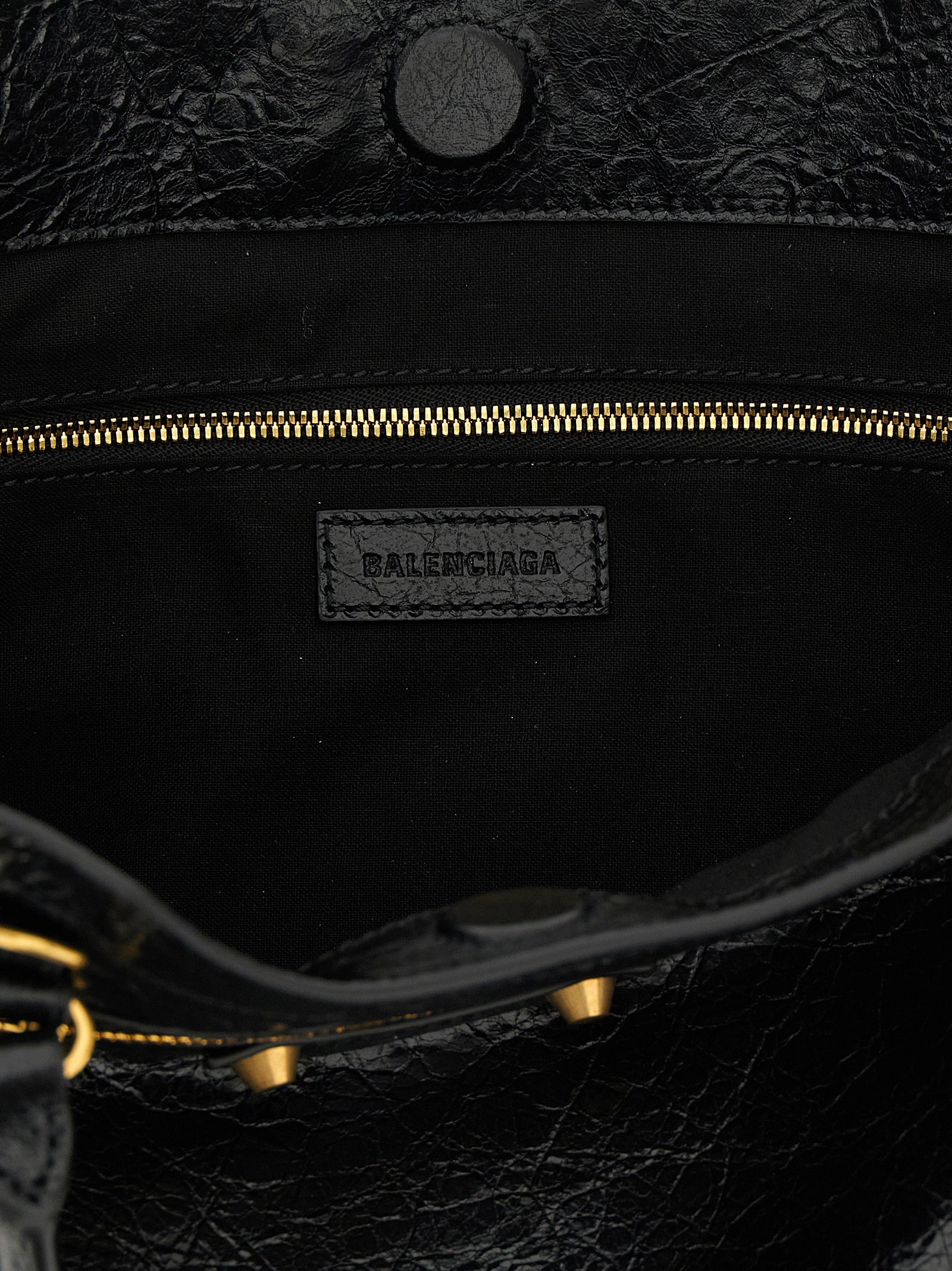 Black Lamb Leather Tote Bag