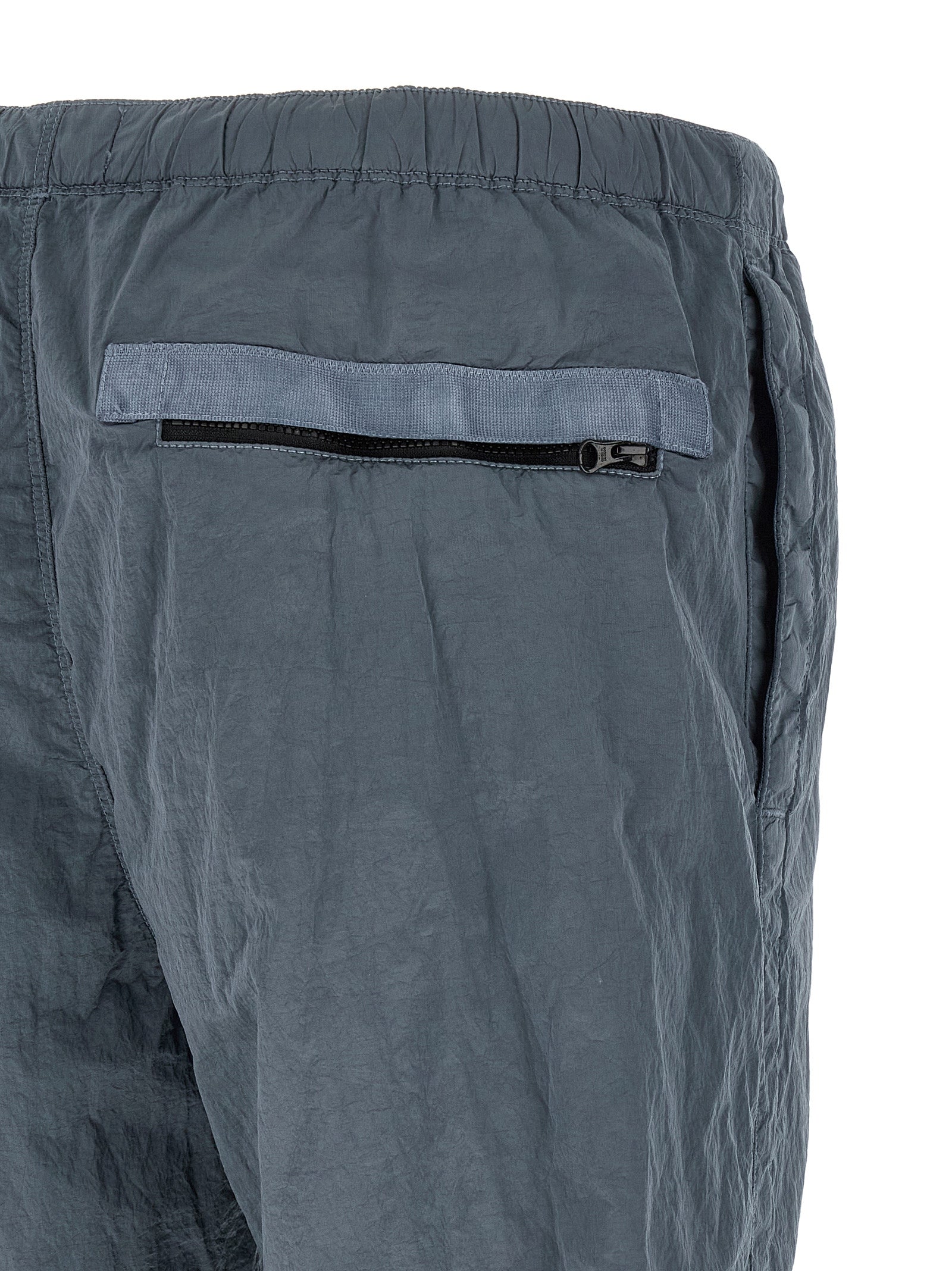 Blue Polyamide Joggers (Workout Pants)