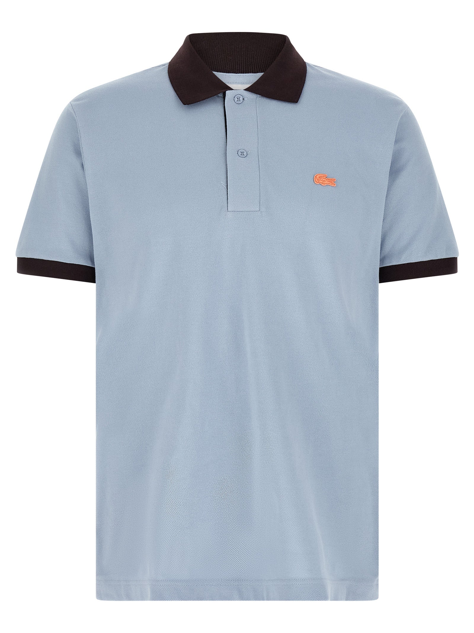 Blue Cotton Polo Shirt