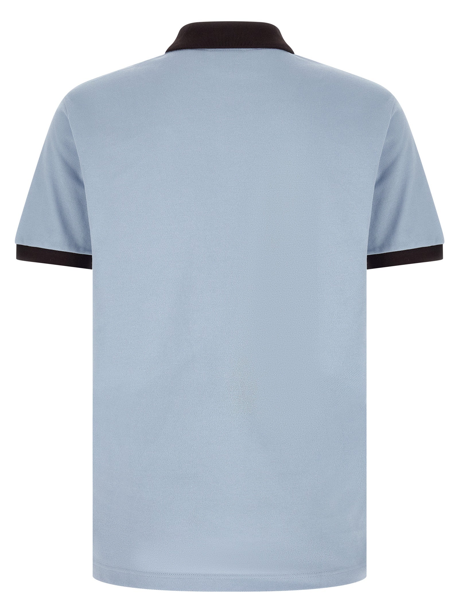 Blue Cotton Polo Shirt
