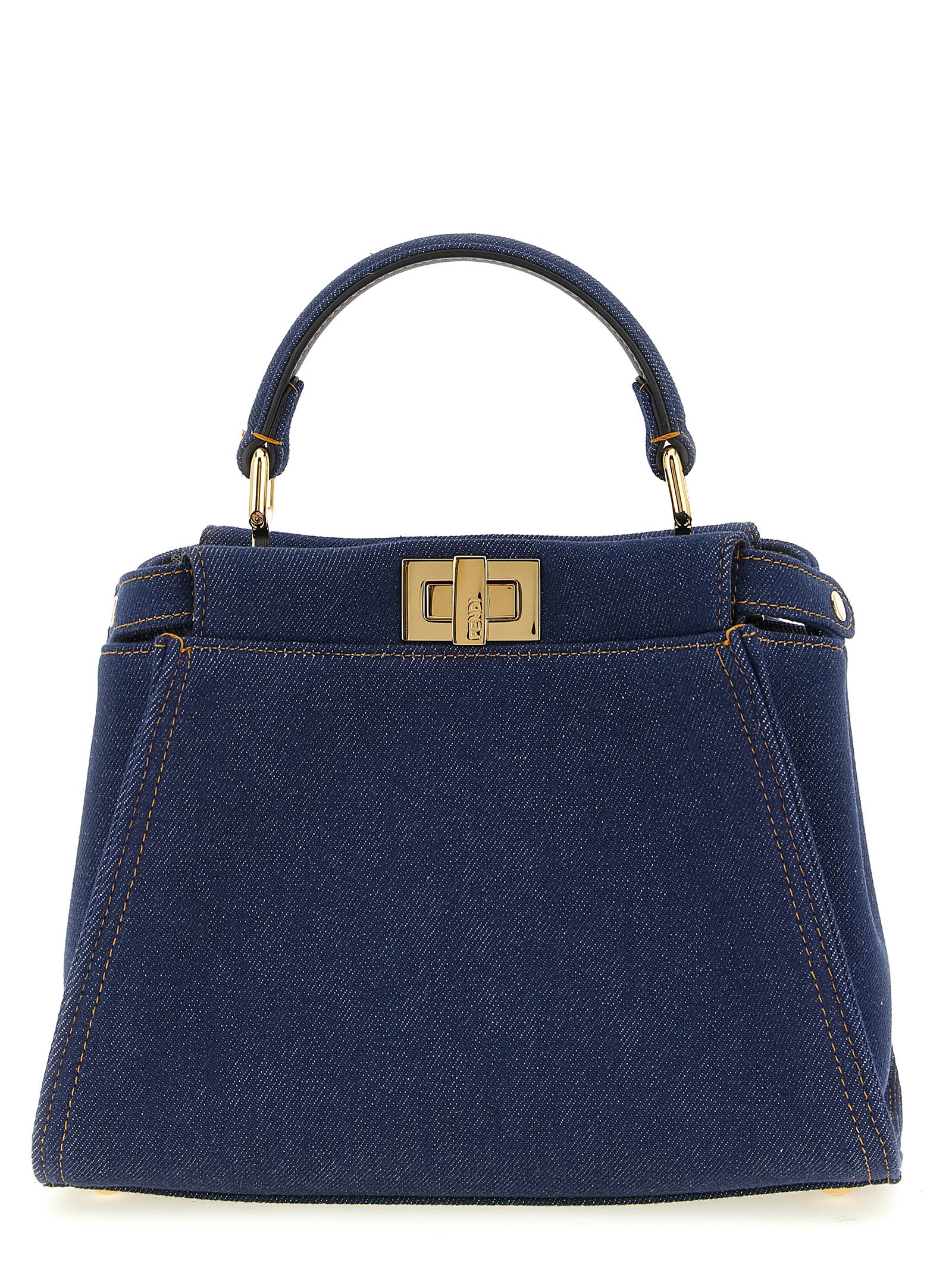 Blue Cotton Handbag
