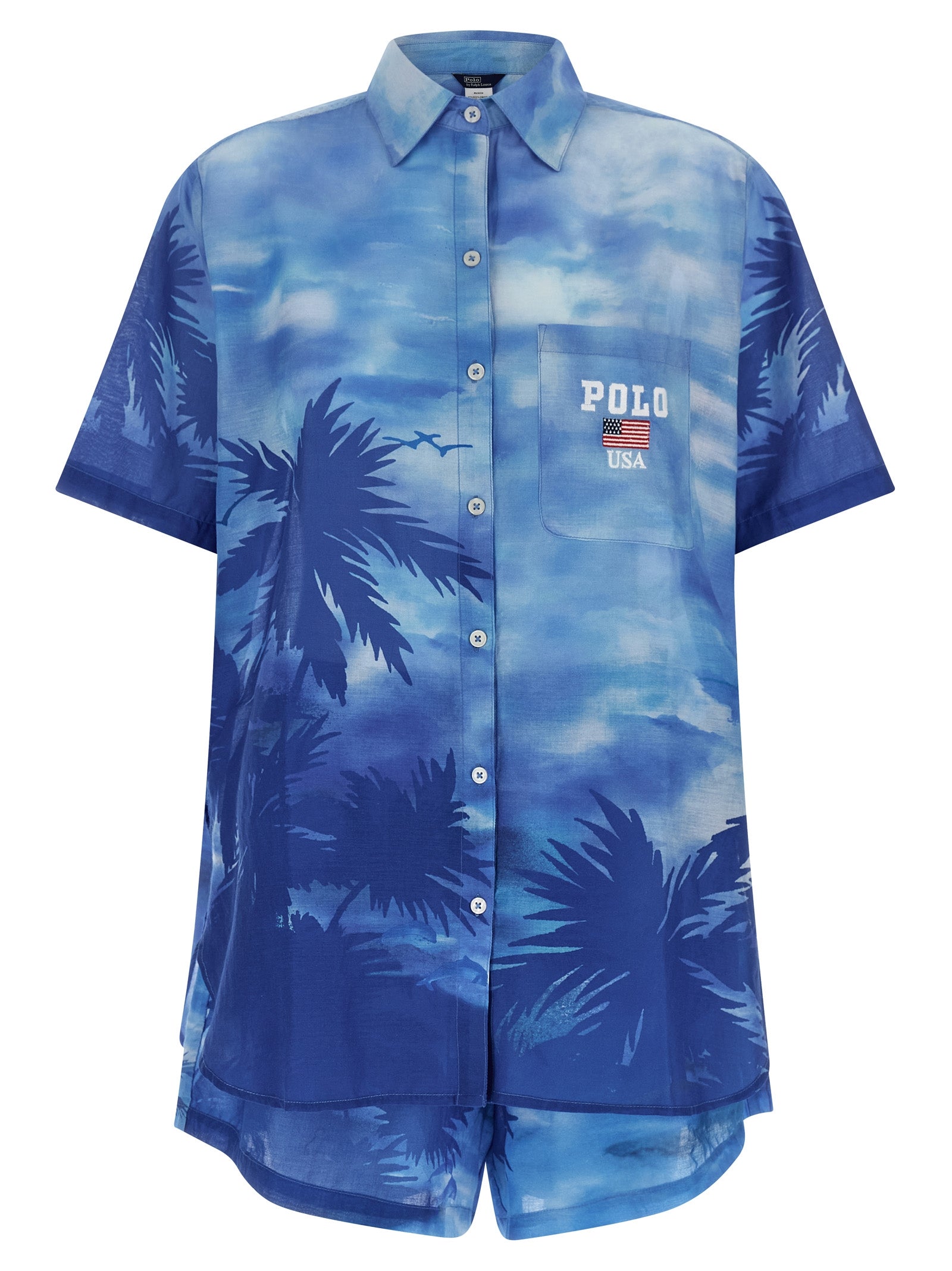 Polo Ralph Lauren blå bomullsskjorte