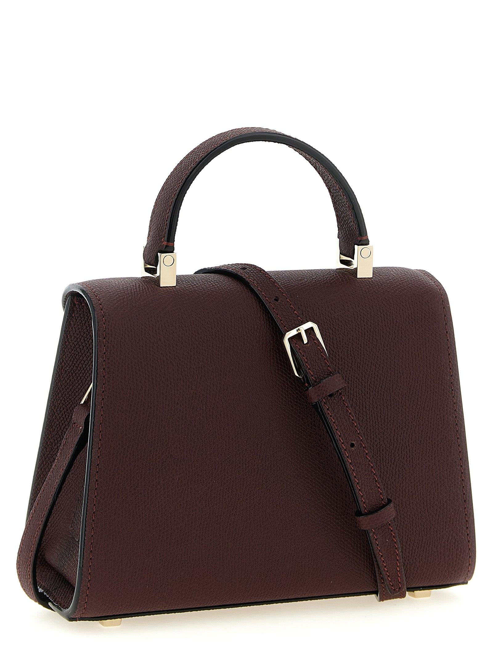 Bordeaux Calfskin Crossbody Bag