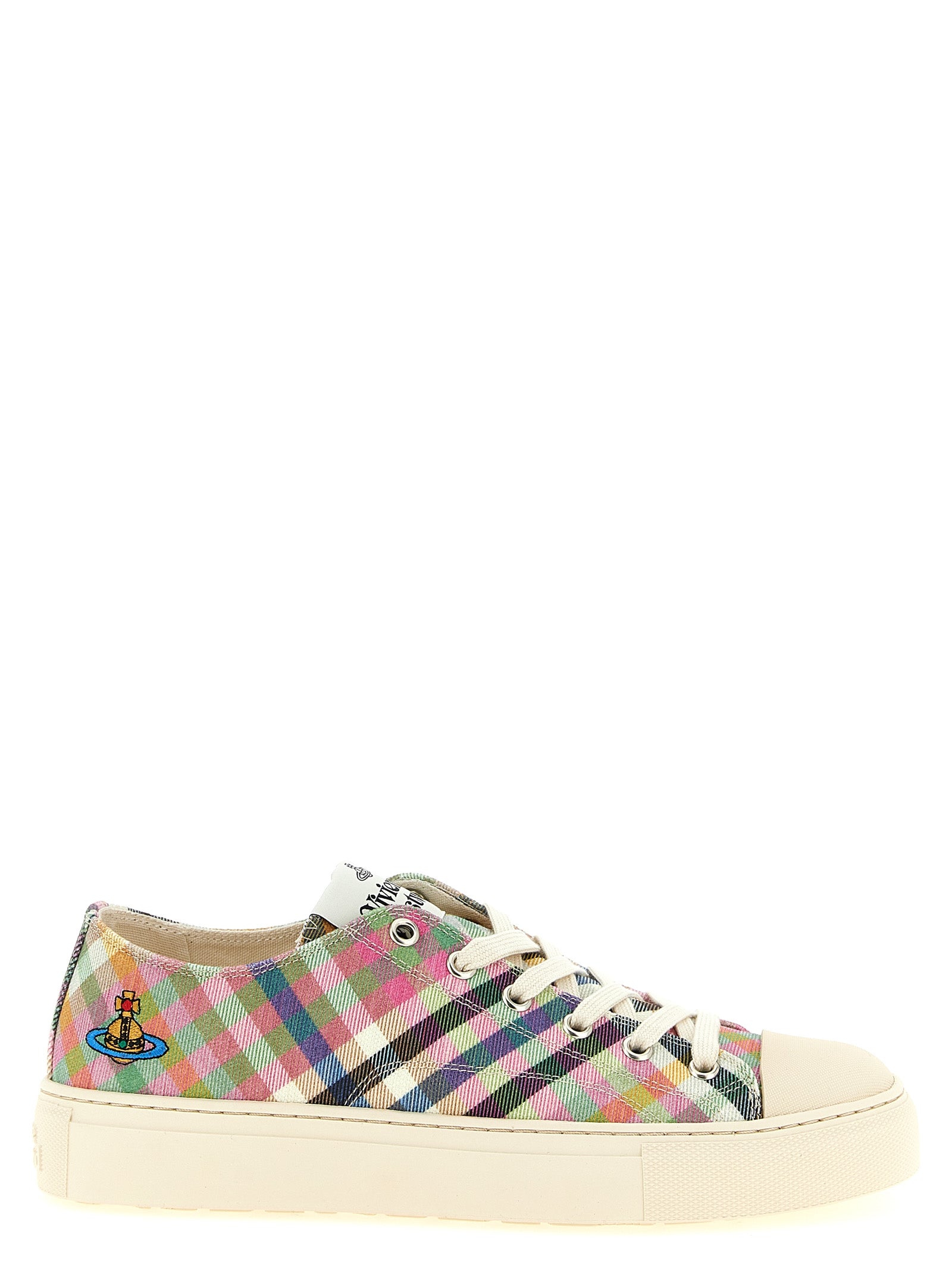 Multicolor Cotton Low Top Sneakers