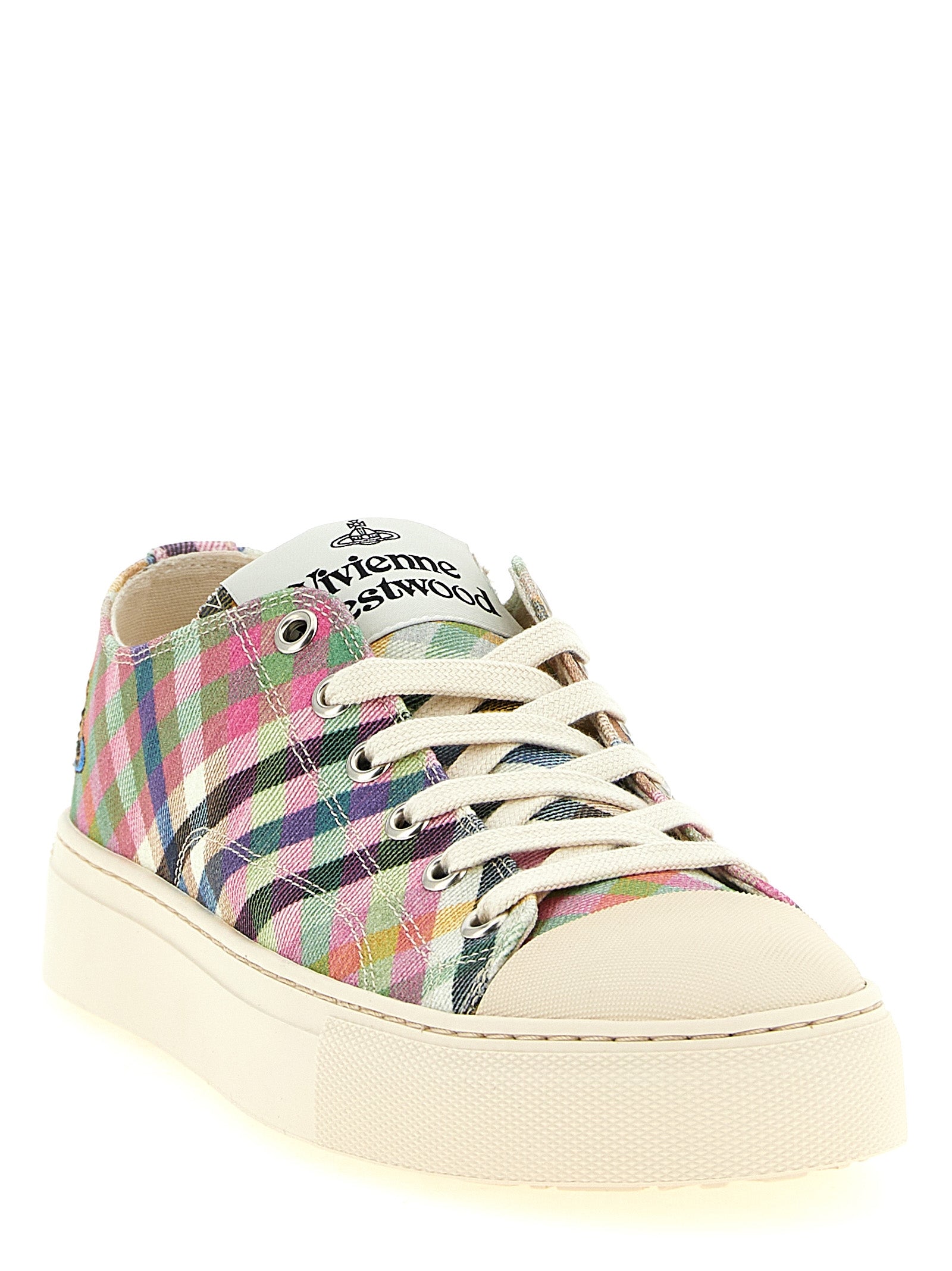 Multicolor Cotton Low Top Sneakers
