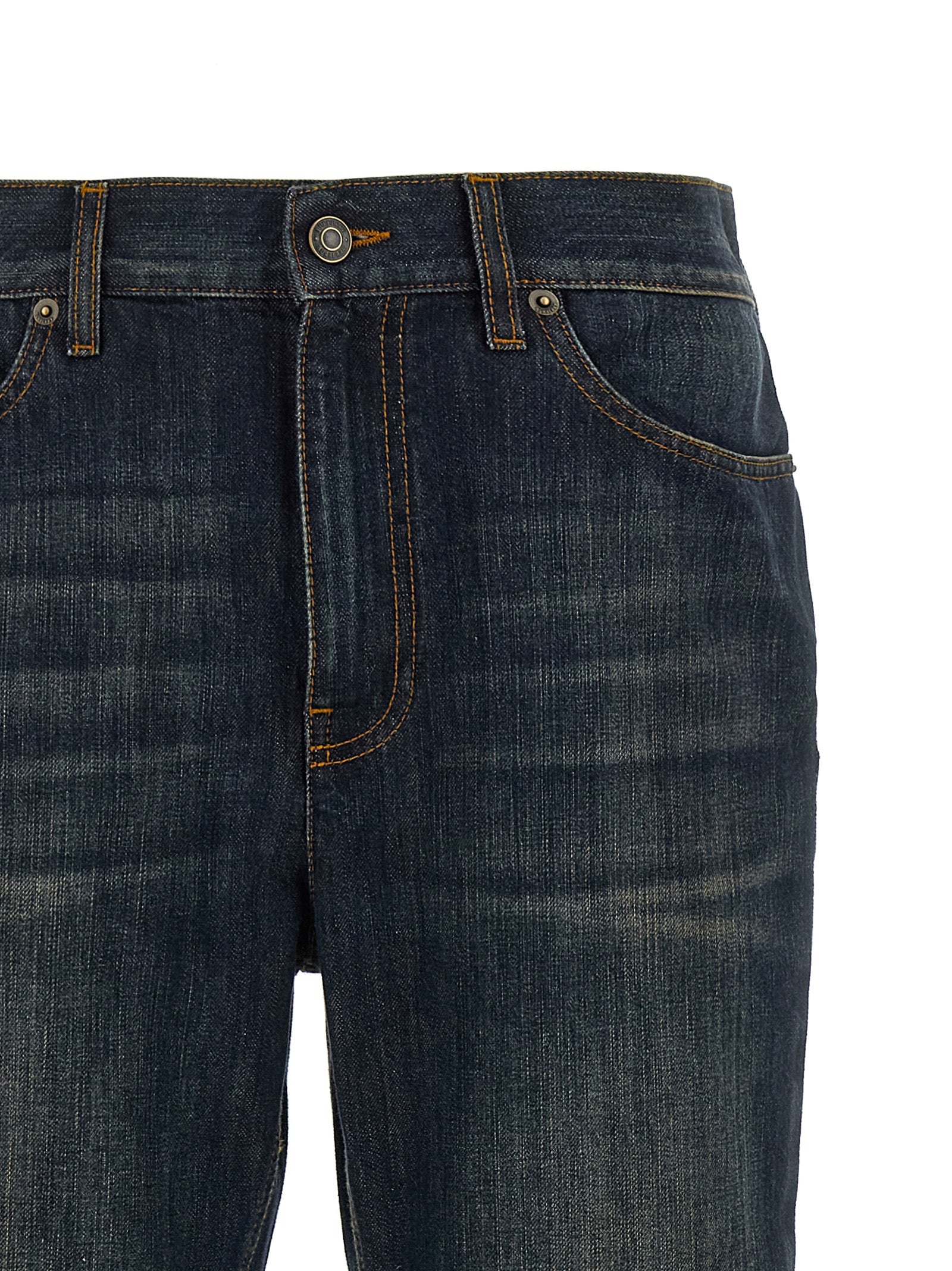 Burberry blå bomullsjeans med sleng