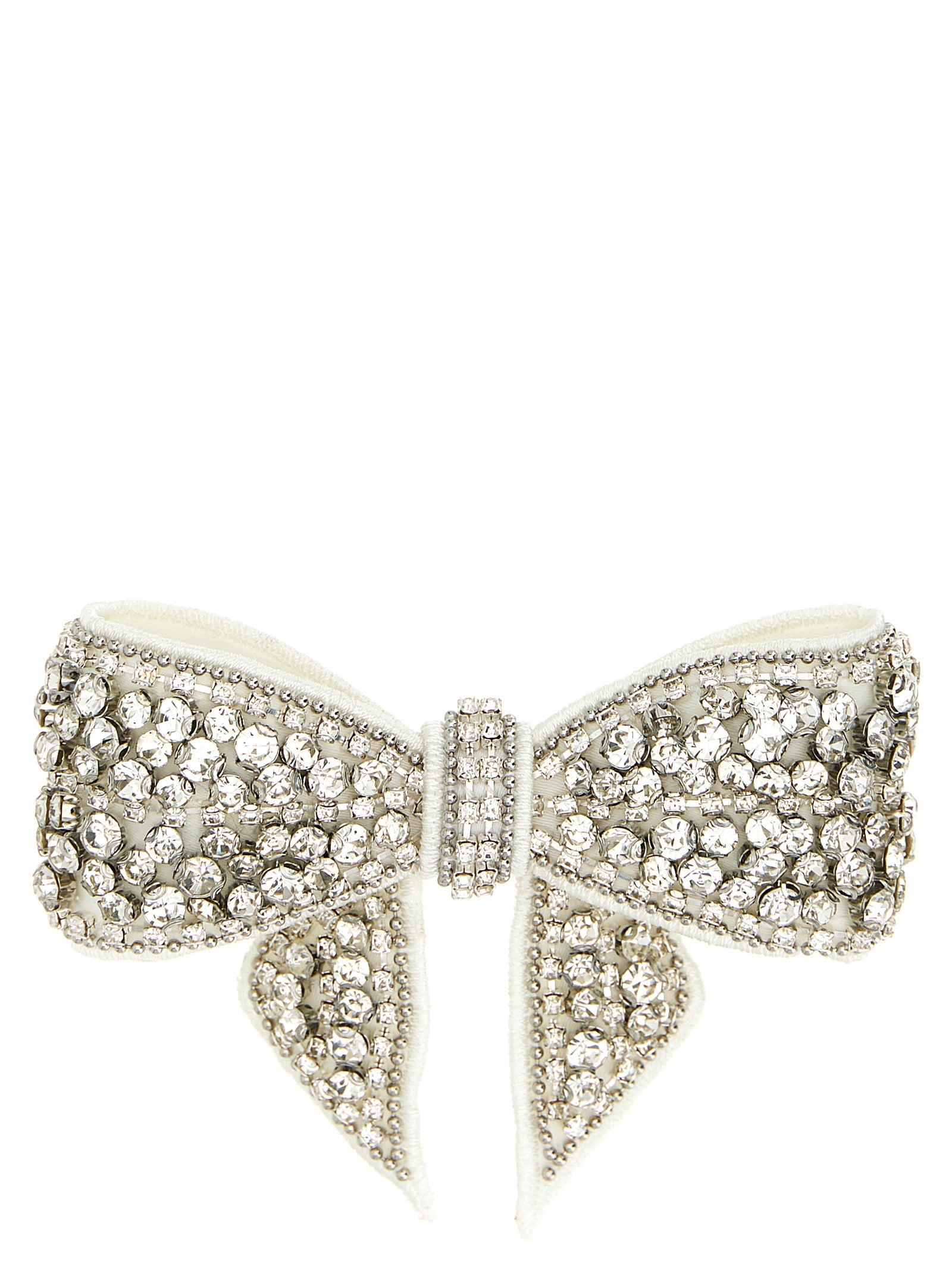 White Polyester Hair Clip
