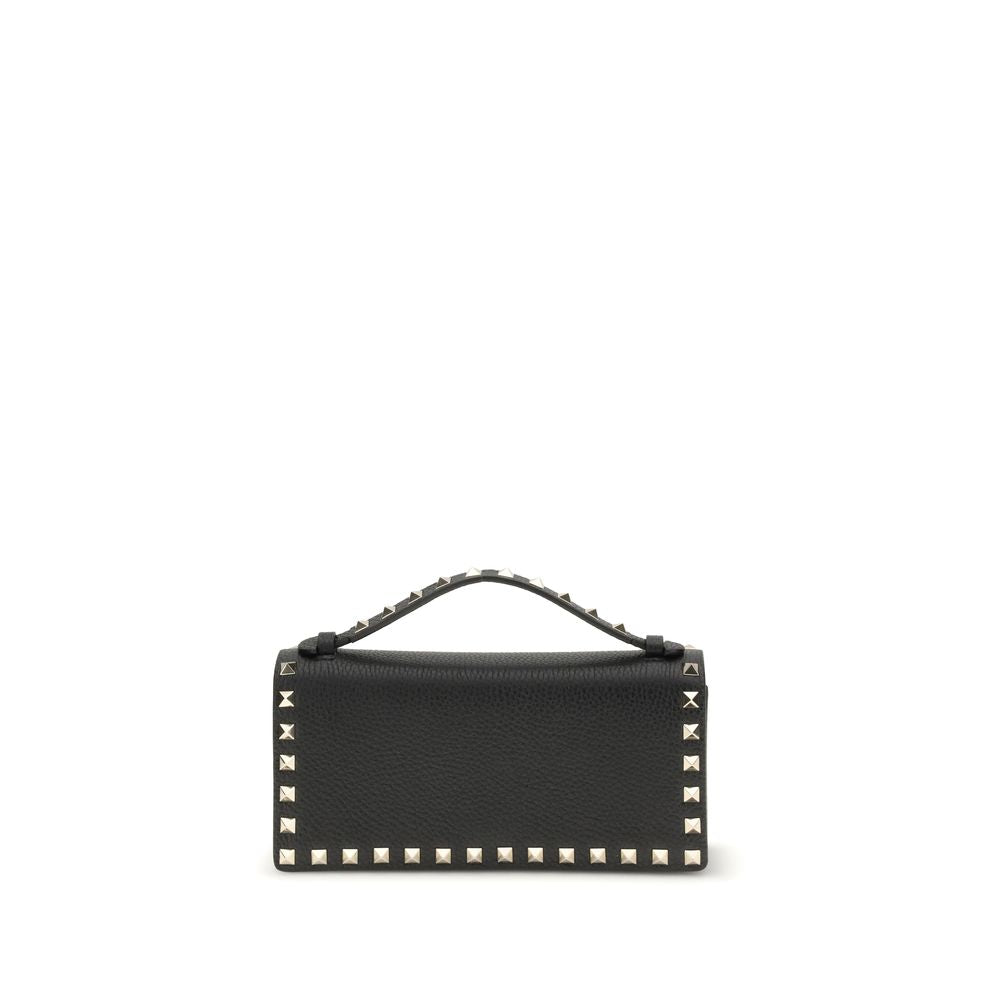 Cartera Valentino Garavani de piel de becerro negra Bos Taurus