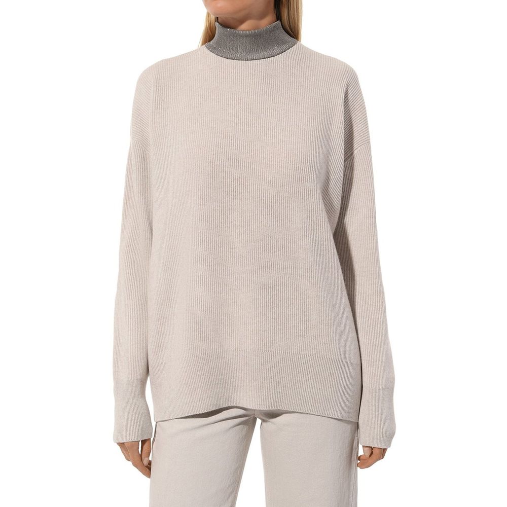 Brunello Cucinelli Beige Genser i Kasjmir