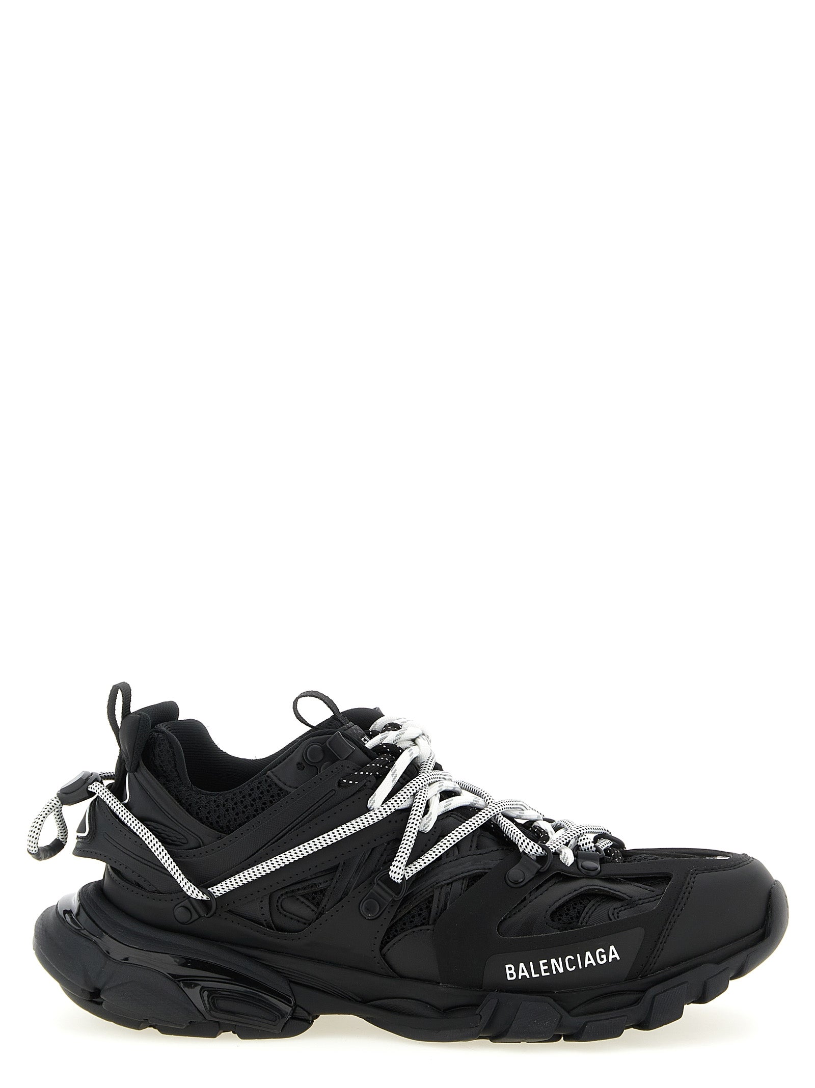 Balenciaga svarte treningssneakers i polyetylen