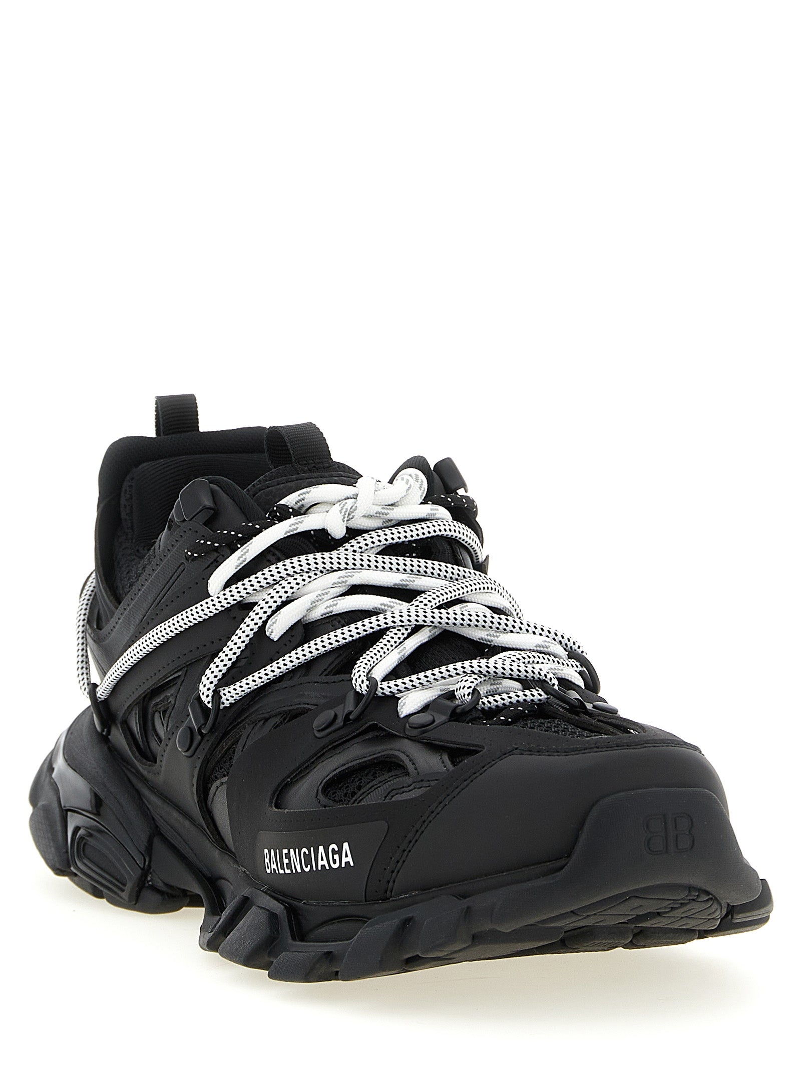 Balenciaga svarte treningssneakers i polyetylen