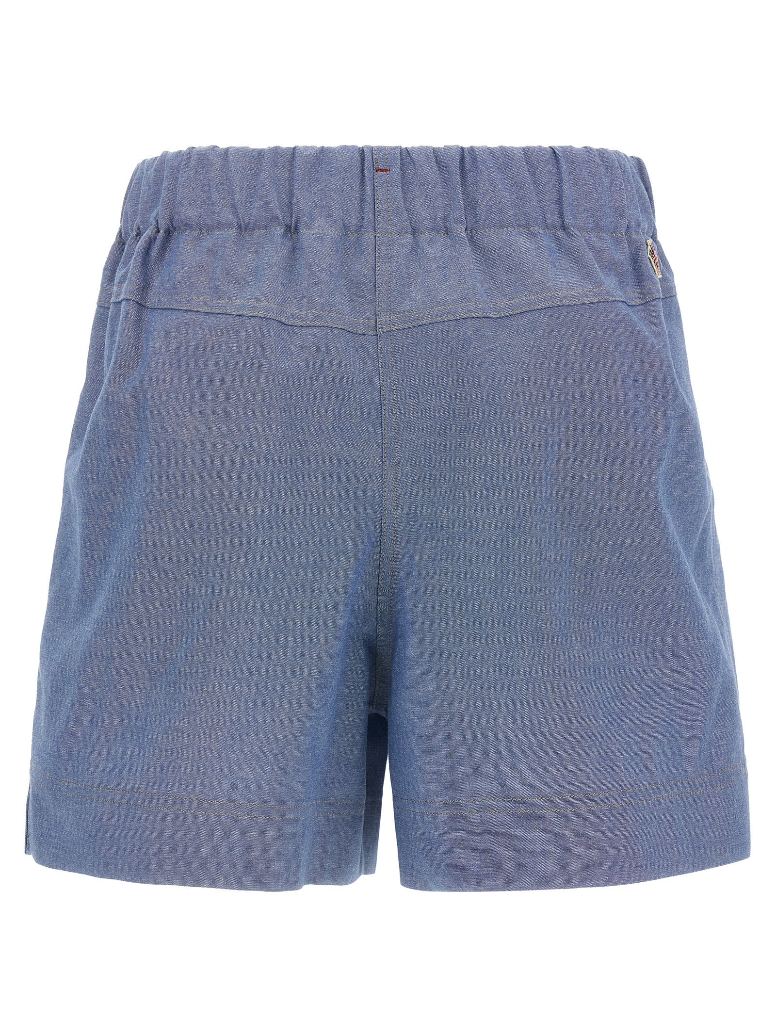 Blue Cotton Bermuda Shorts