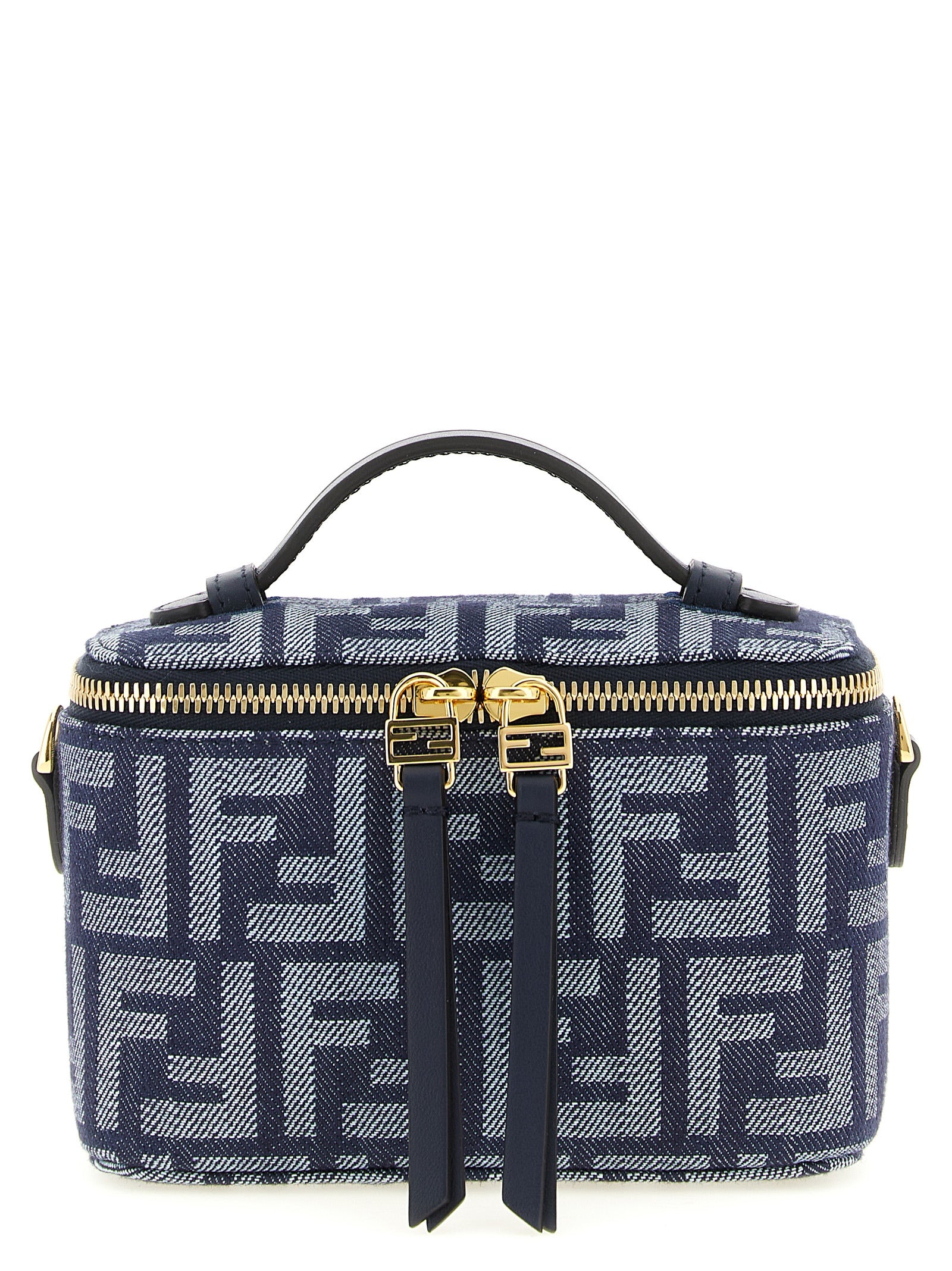 Blue Cotton Handbag