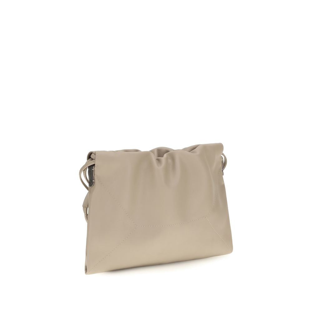 Brunello Cucinelli Beige Kalveskinn Bos Taurus Clutchveske