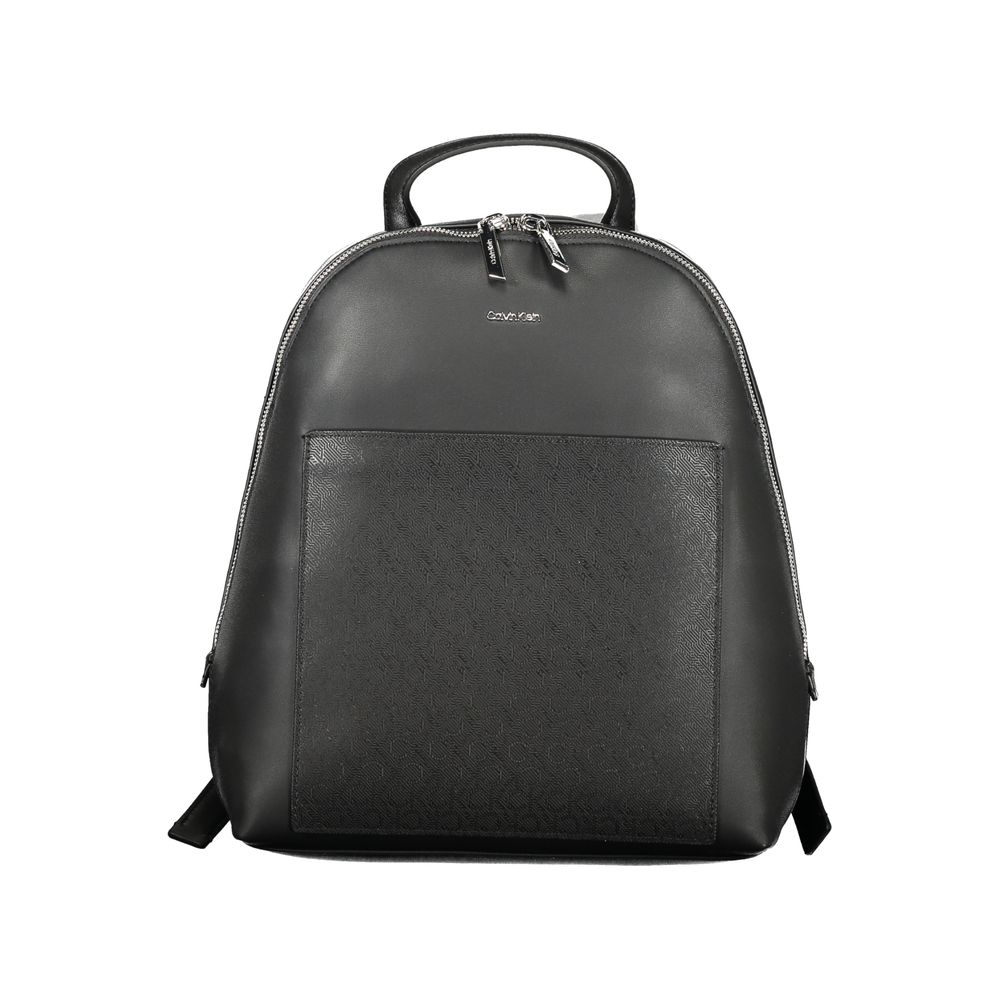Black Polyester Women's Backpack