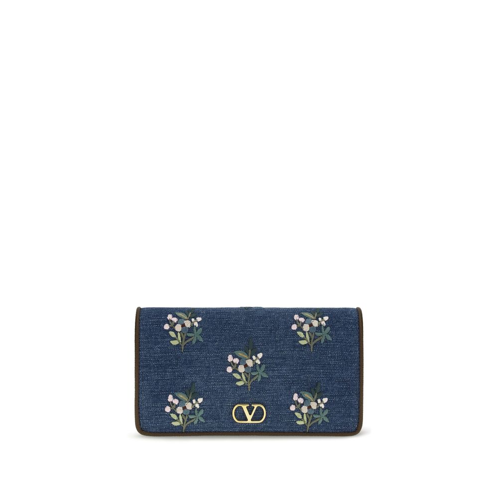 Blue Cotton Shoulder Bag
