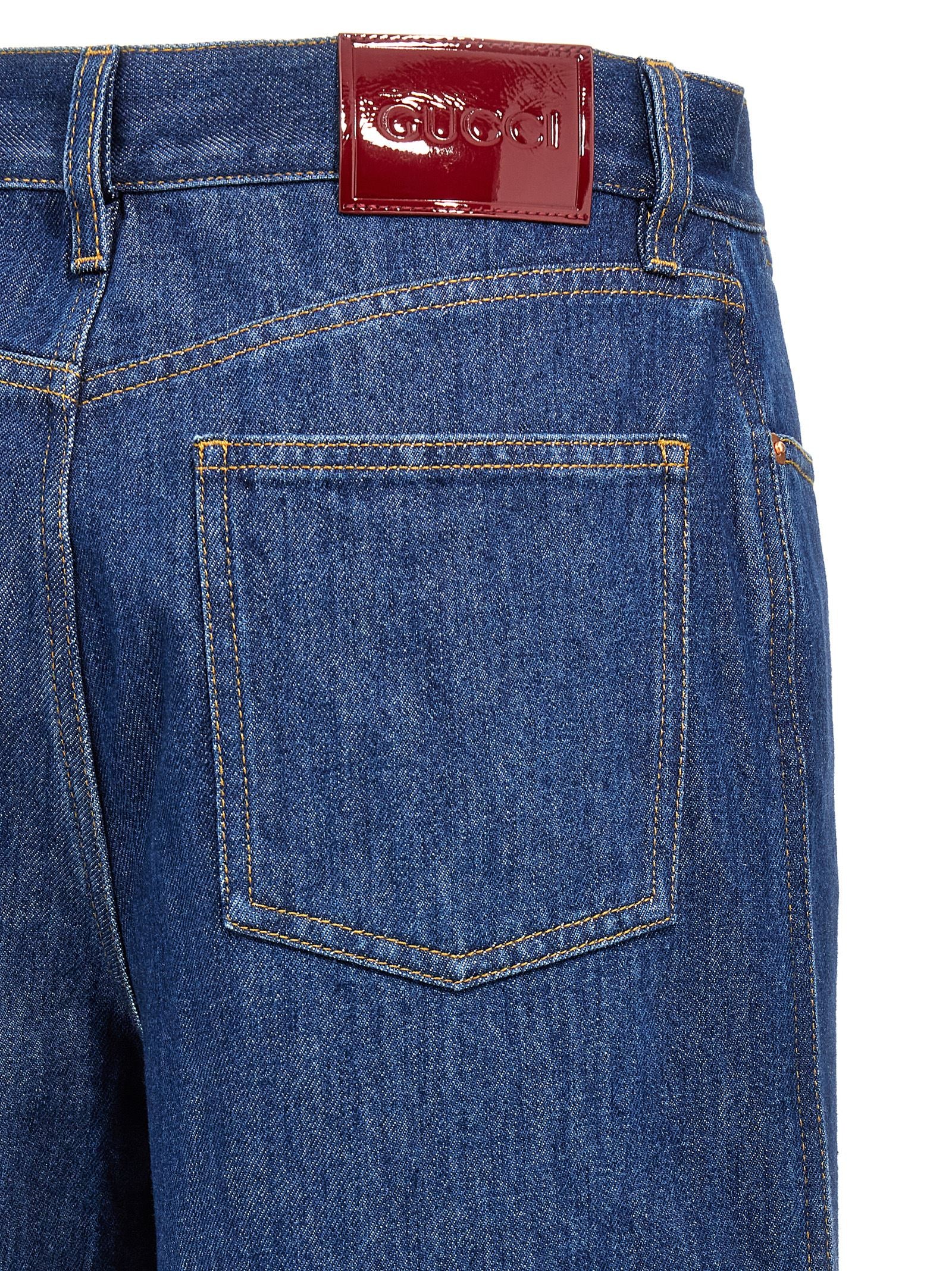 Blue Cotton Relaxed Fit Jeans