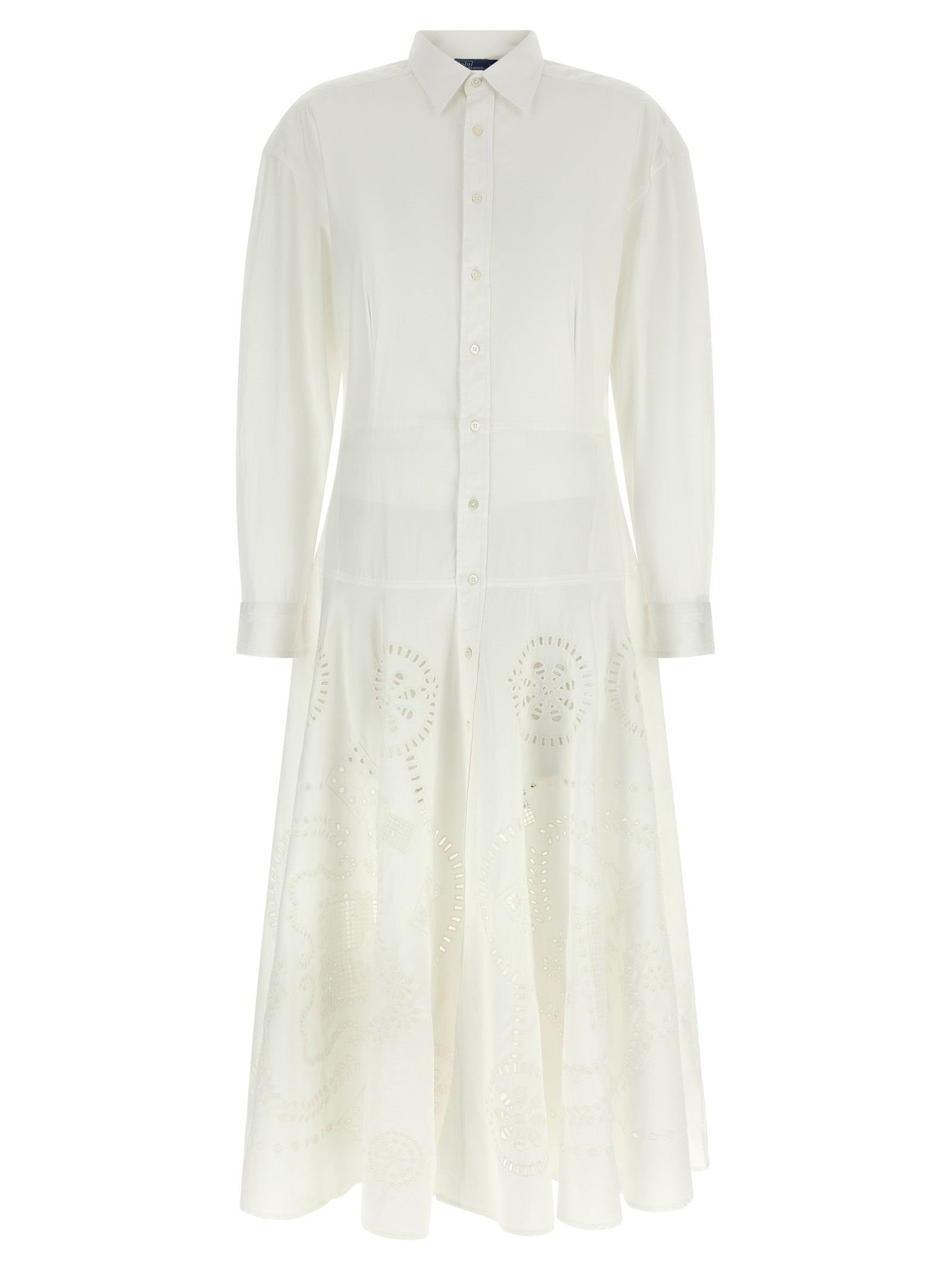 White Cotton Midi Dress