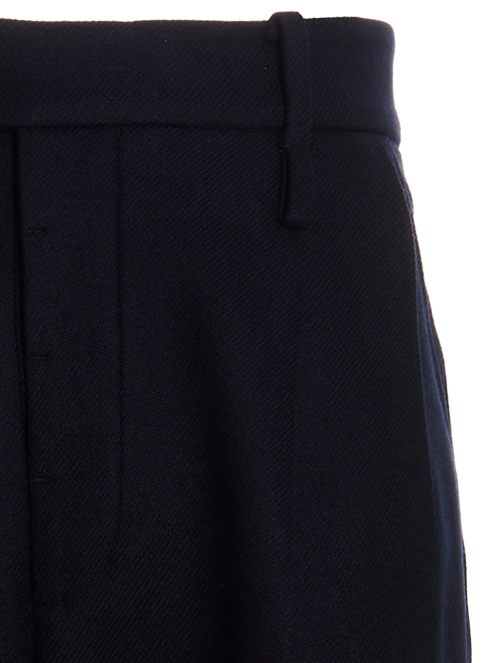 Blue Cashmere Casual Pants