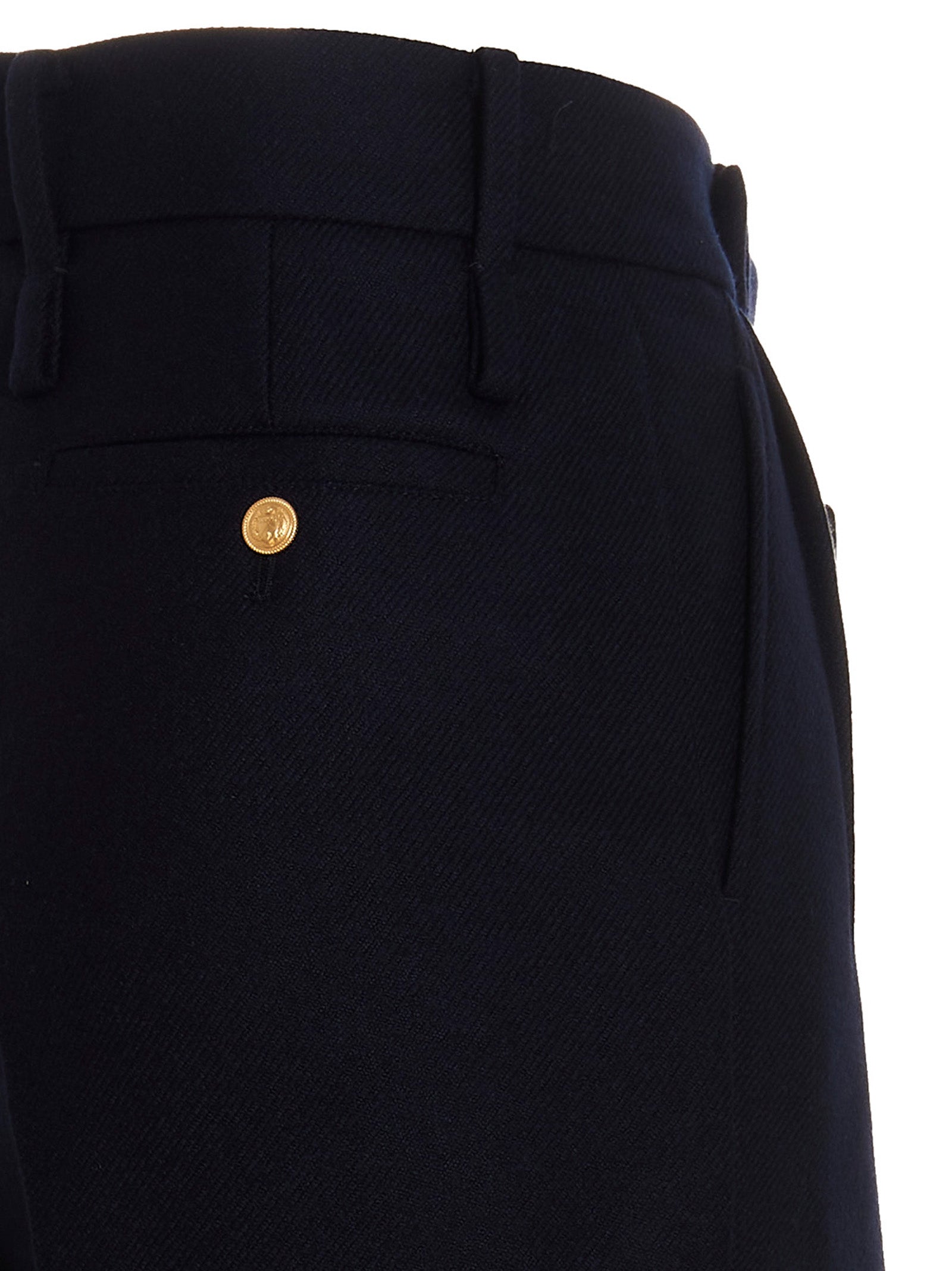 Blue Cashmere Casual Pants