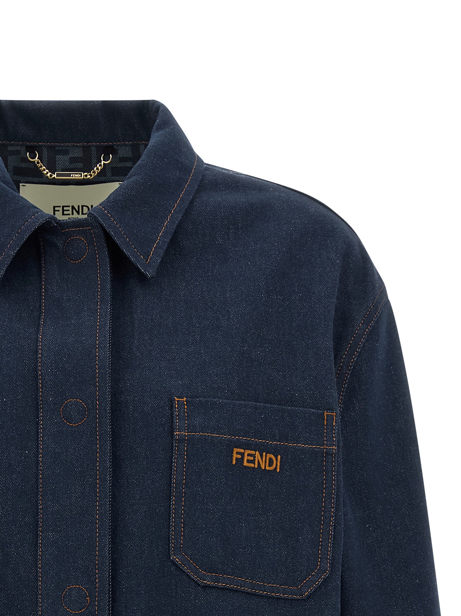 Blue Cotton Denim Jacket