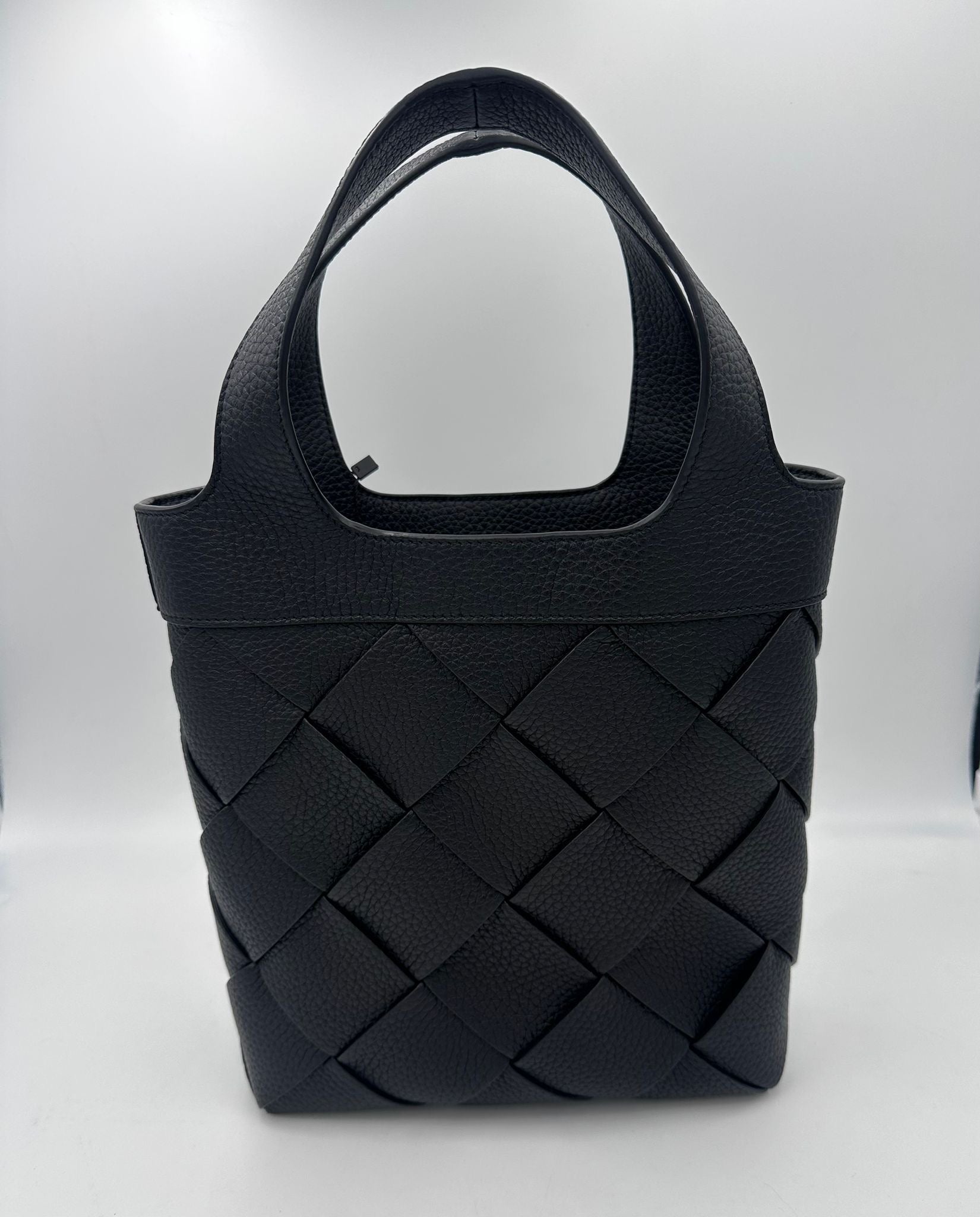 BOTTEGA VENETA Small DIAGO Black Handbag