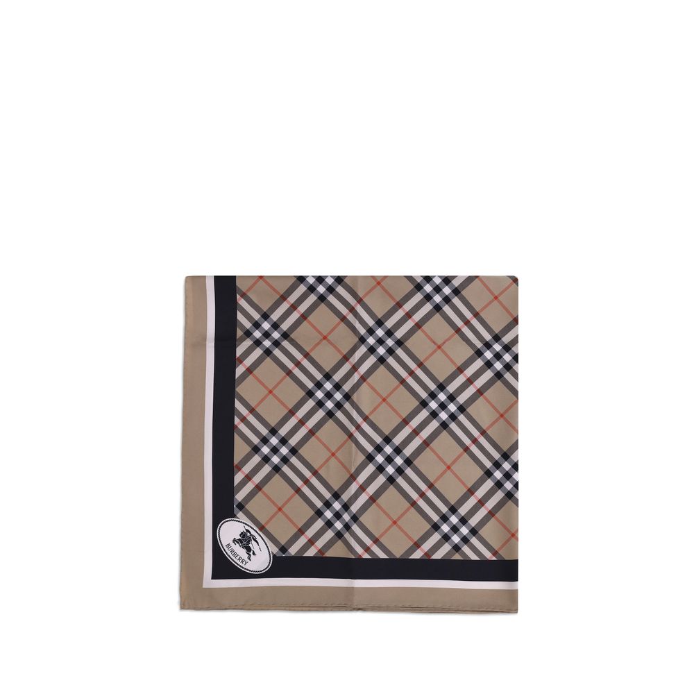 Beige Silk Scarf