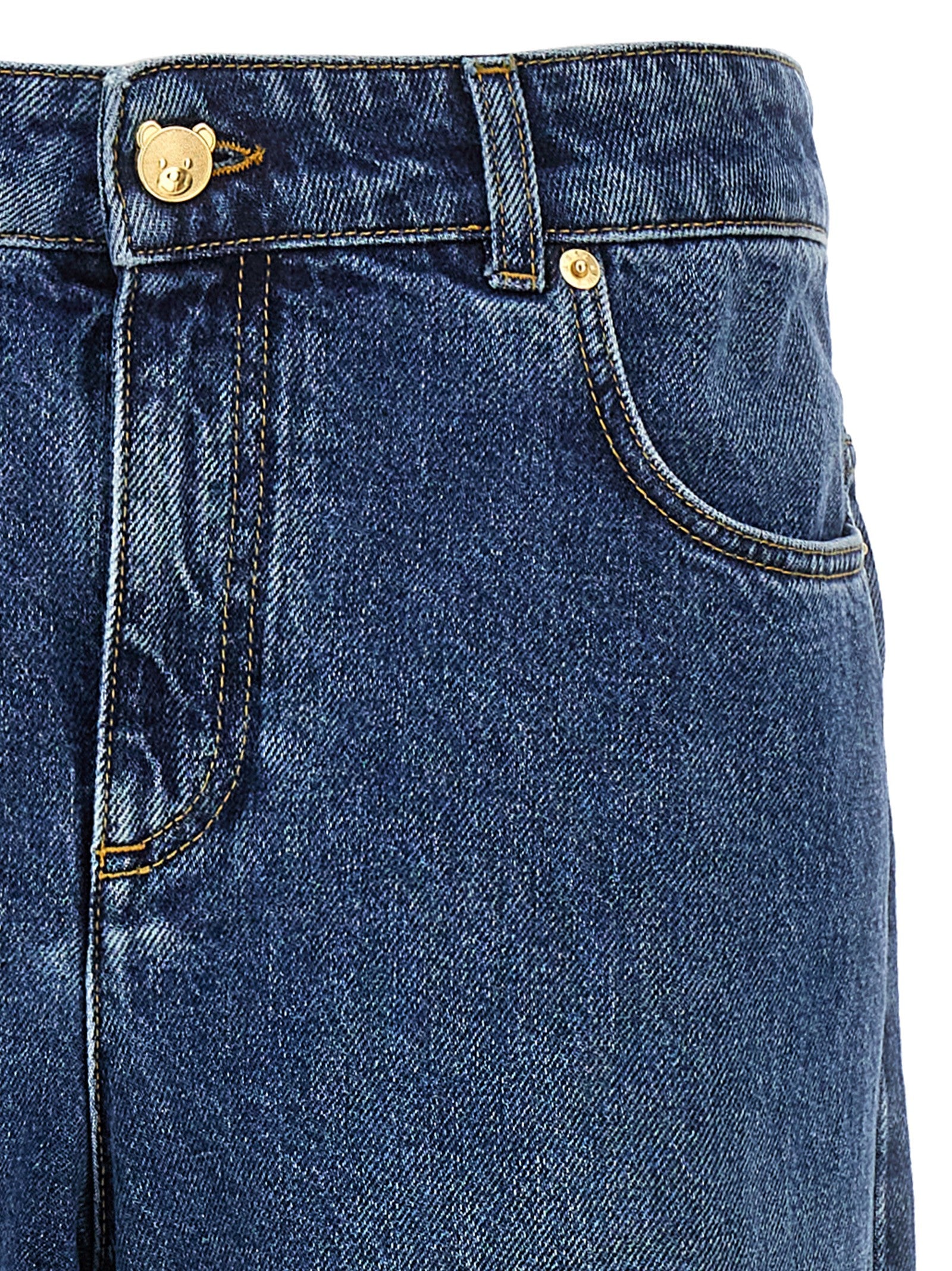 Blue Cotton Relaxed Fit Jeans