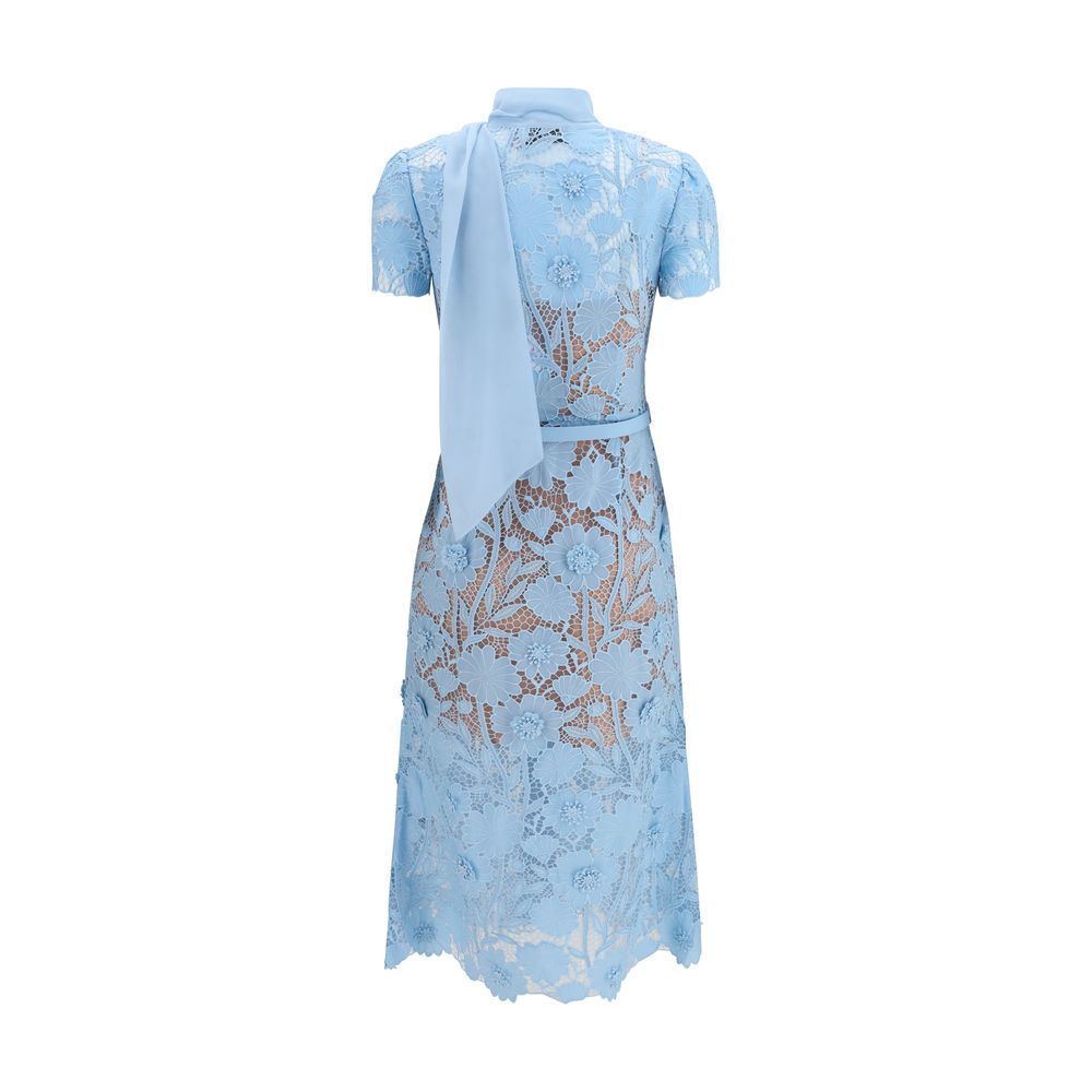 Blue Polyester Casual Dress