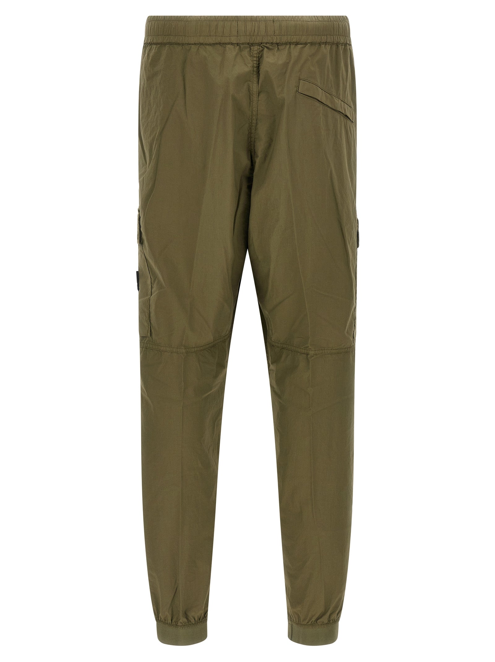 Bicolor Cotton Cargo Pants