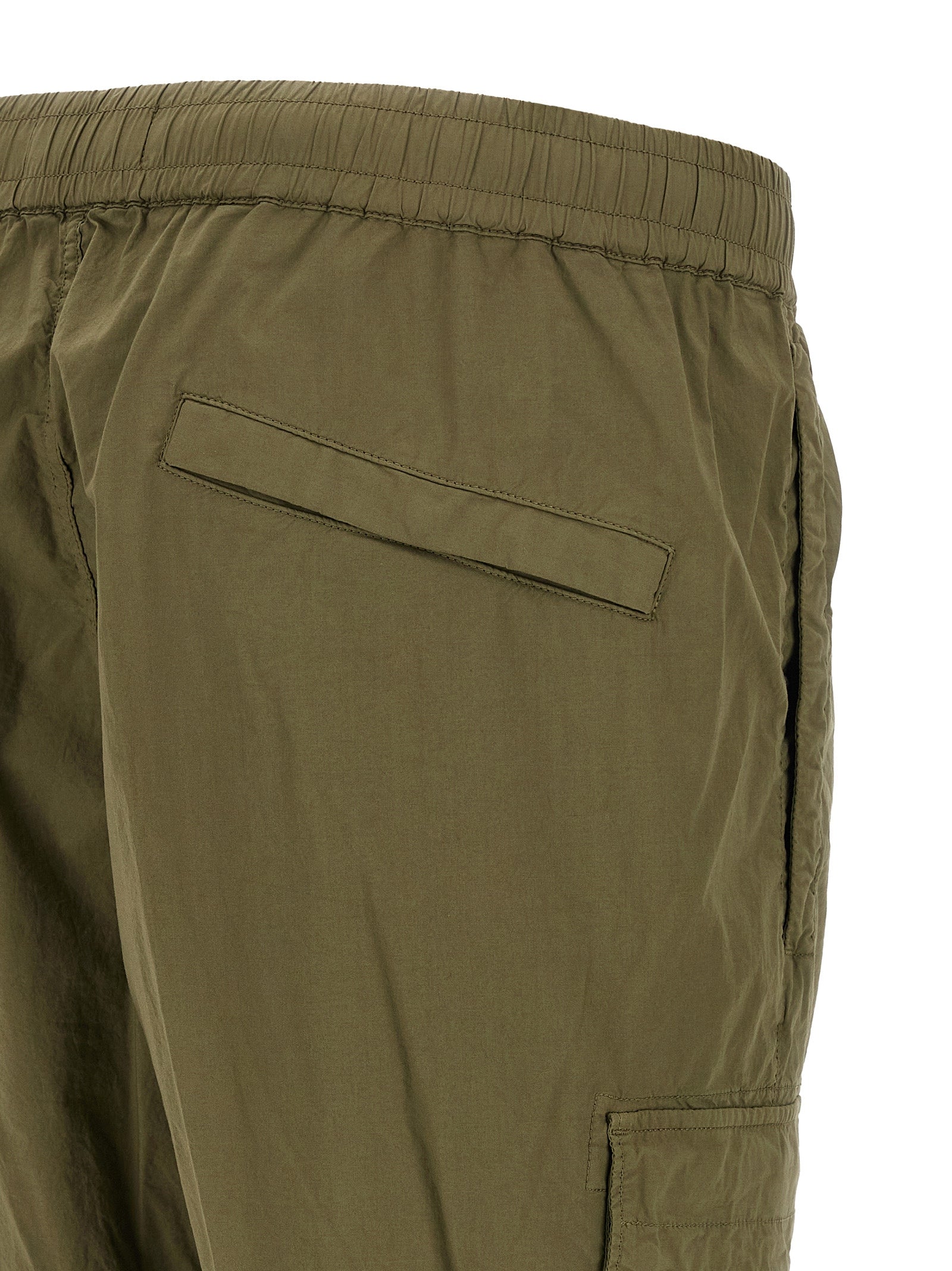Bicolor Cotton Cargo Pants