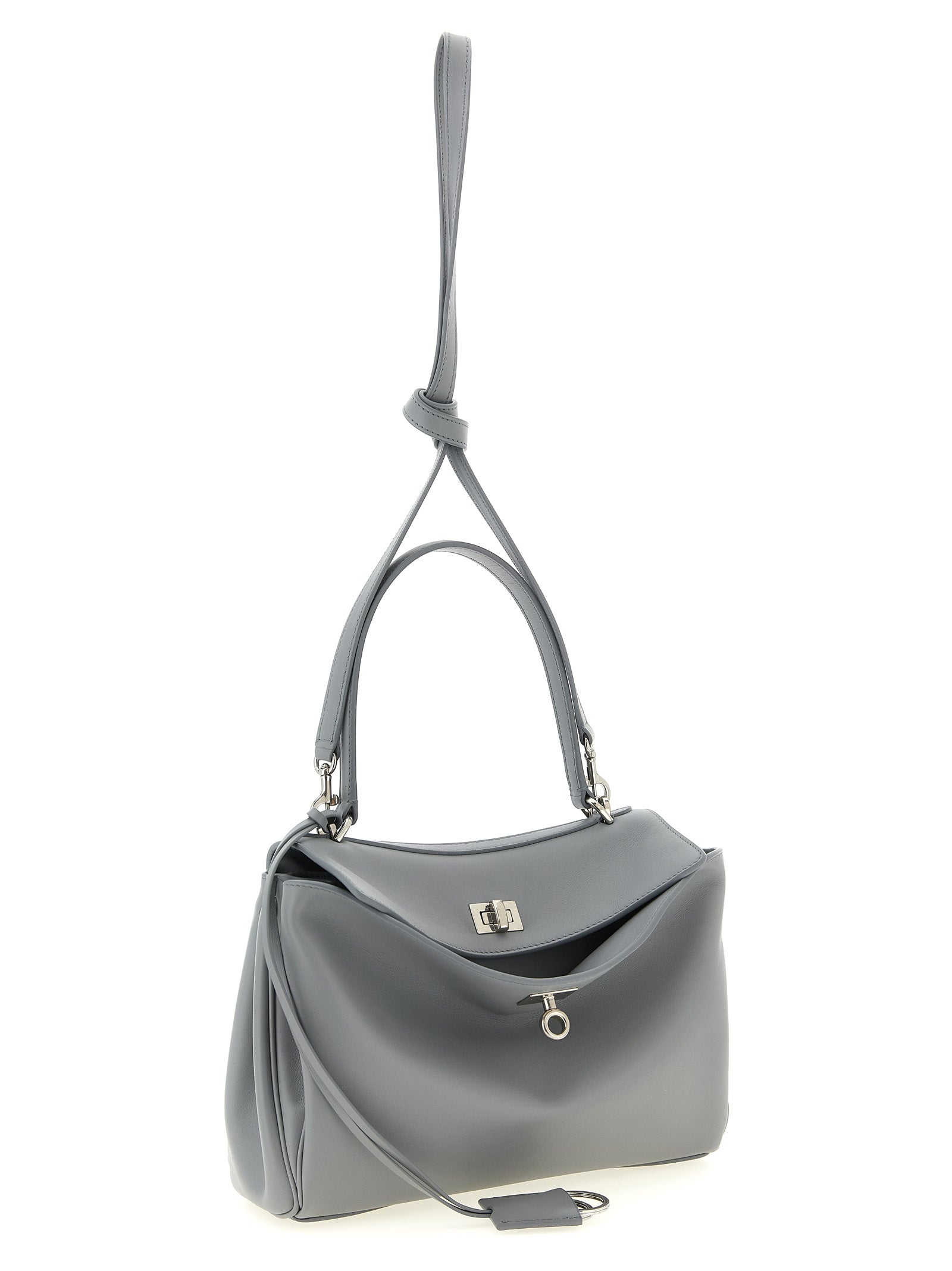 Gray Calfskin Handbag