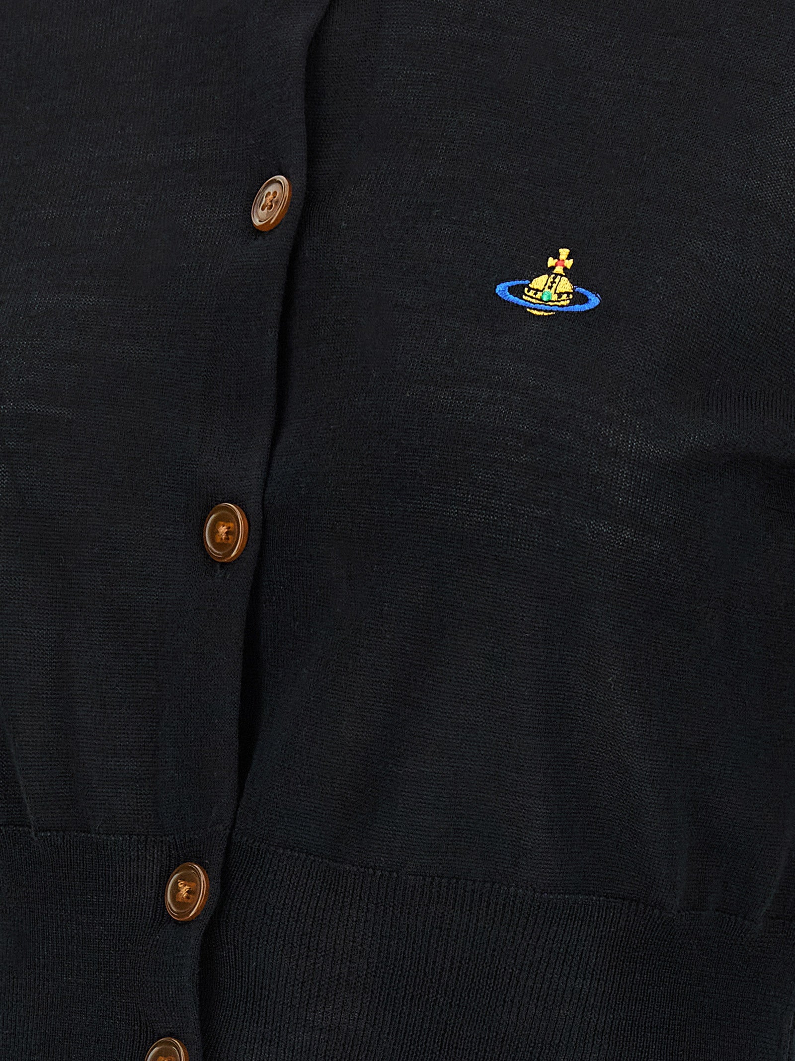 Black Cotton Cardigan