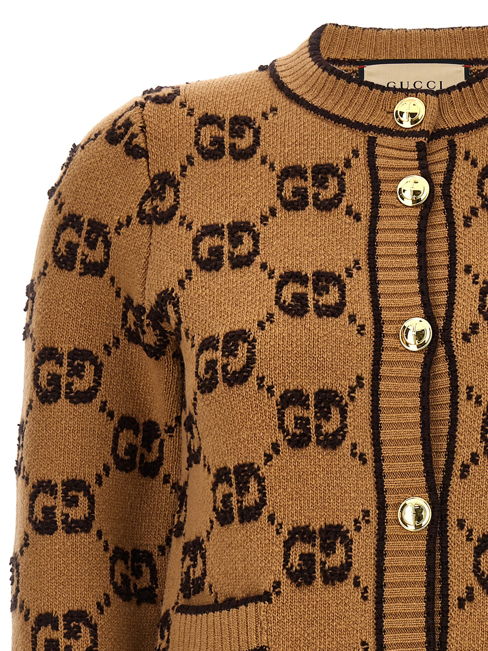 Beige Wool Cardigan
