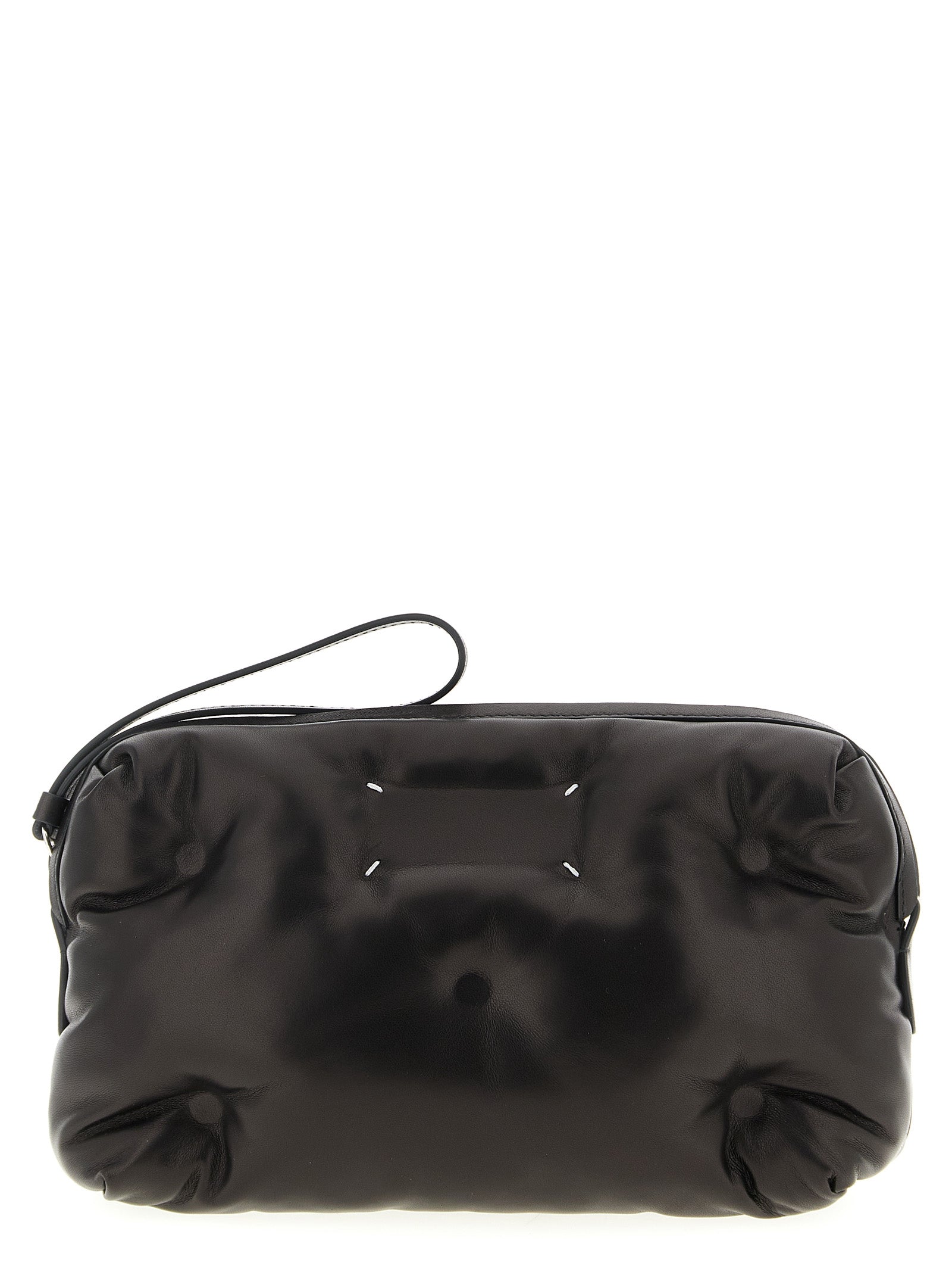 Black Lambskin Crossbody Bag