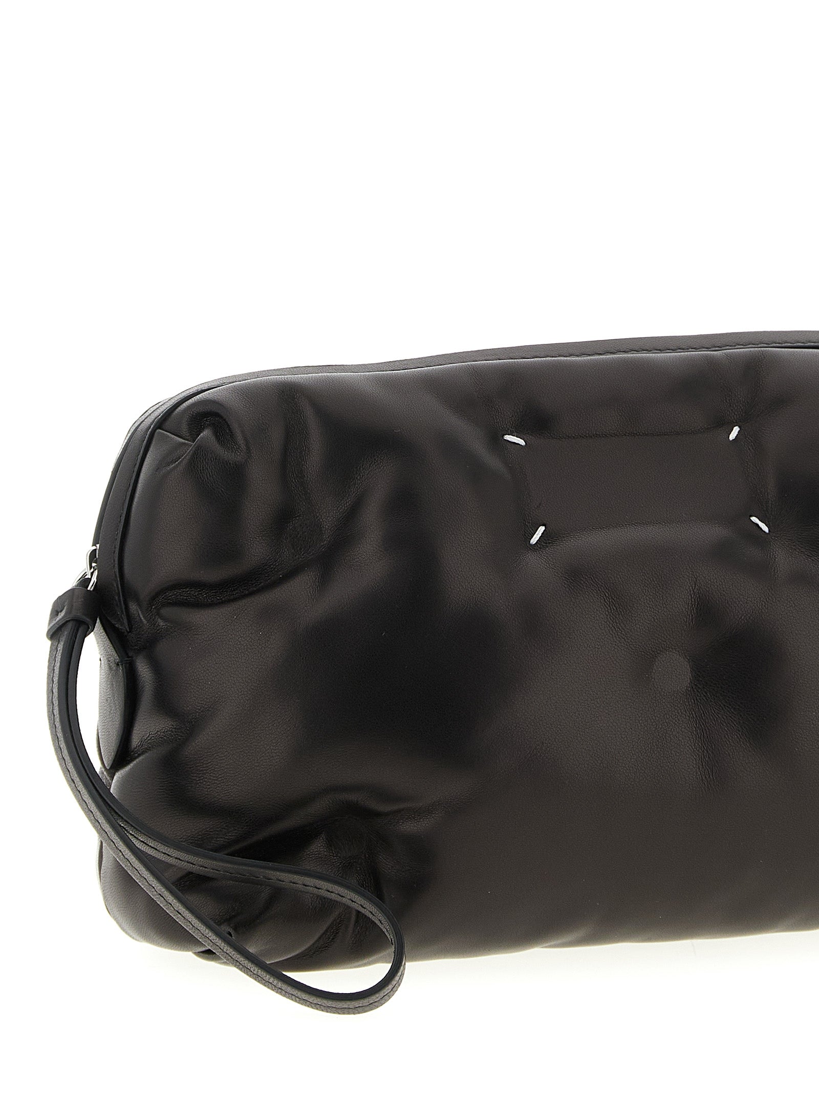 Black Lambskin Crossbody Bag