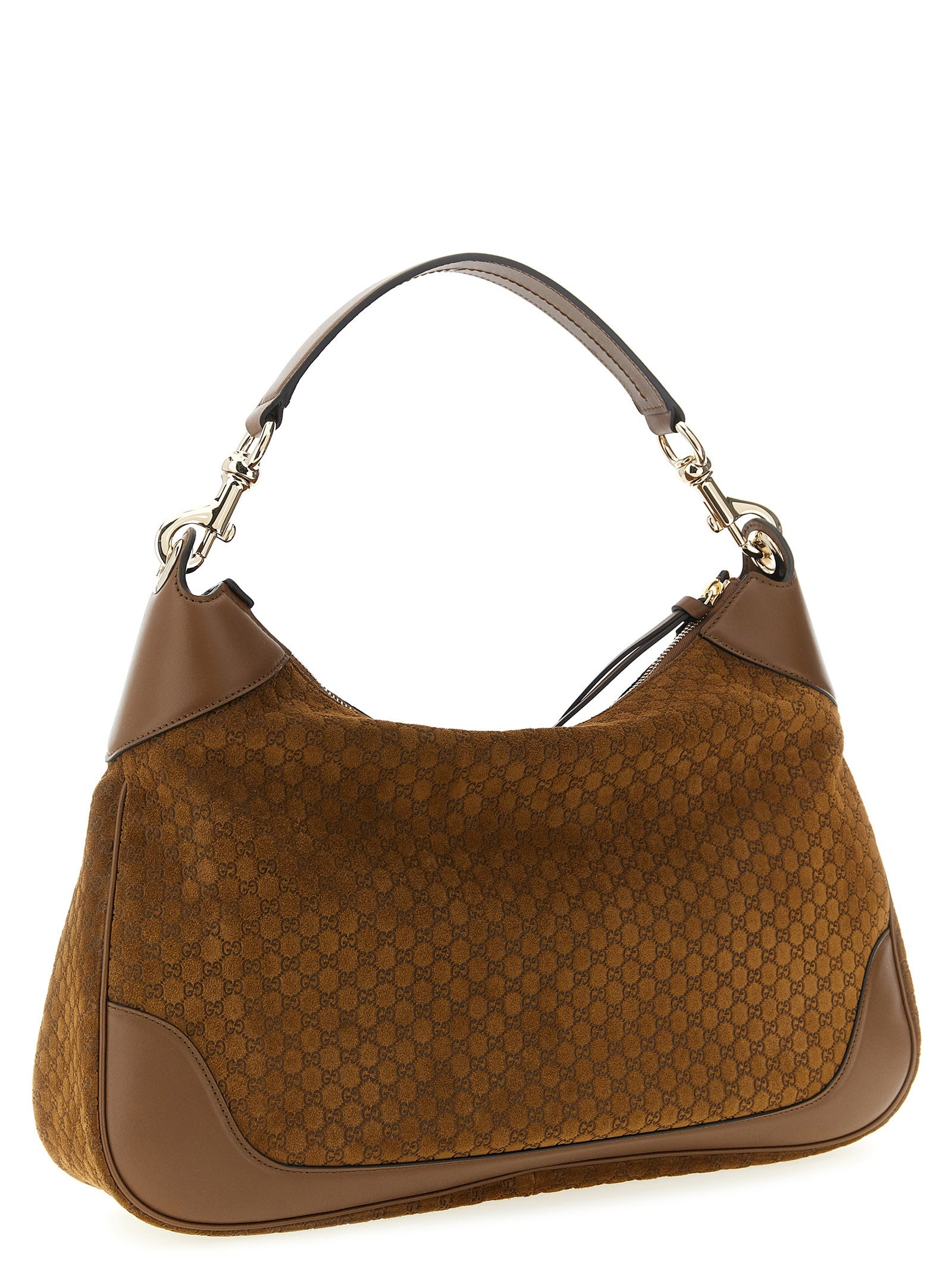 Brown Calfskin Shoulder Bag