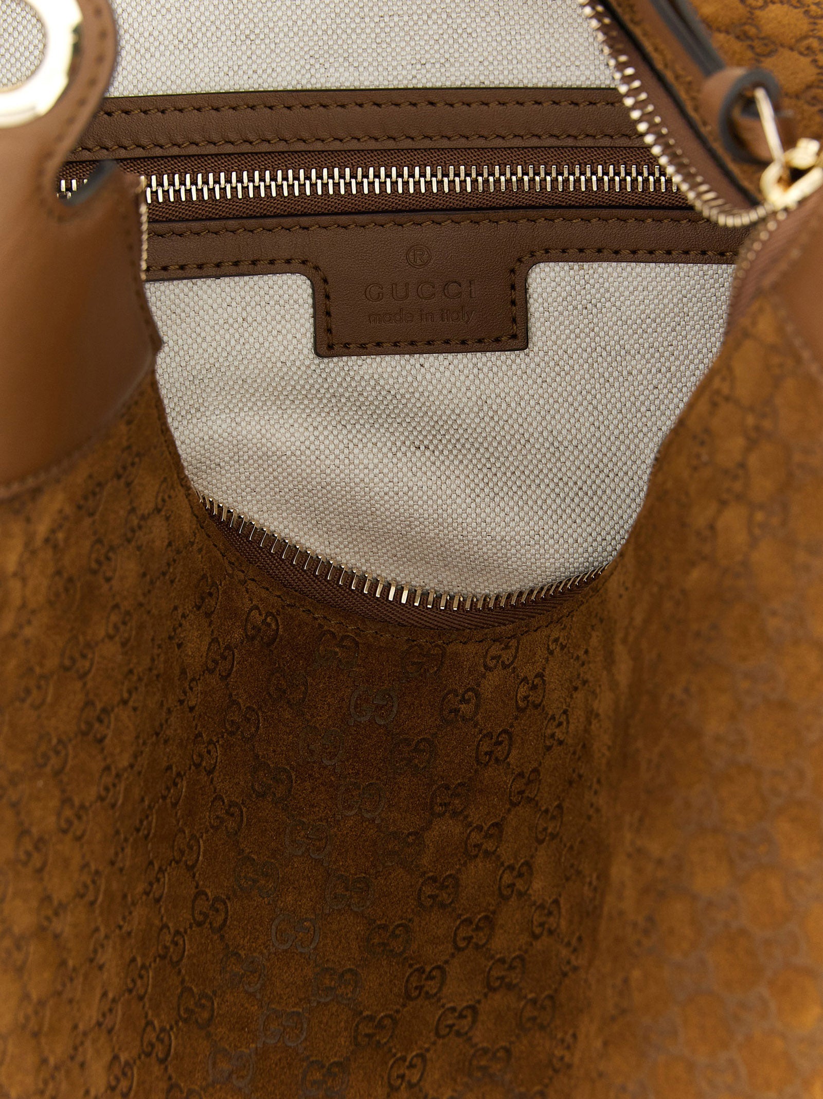 Brown Calfskin Shoulder Bag