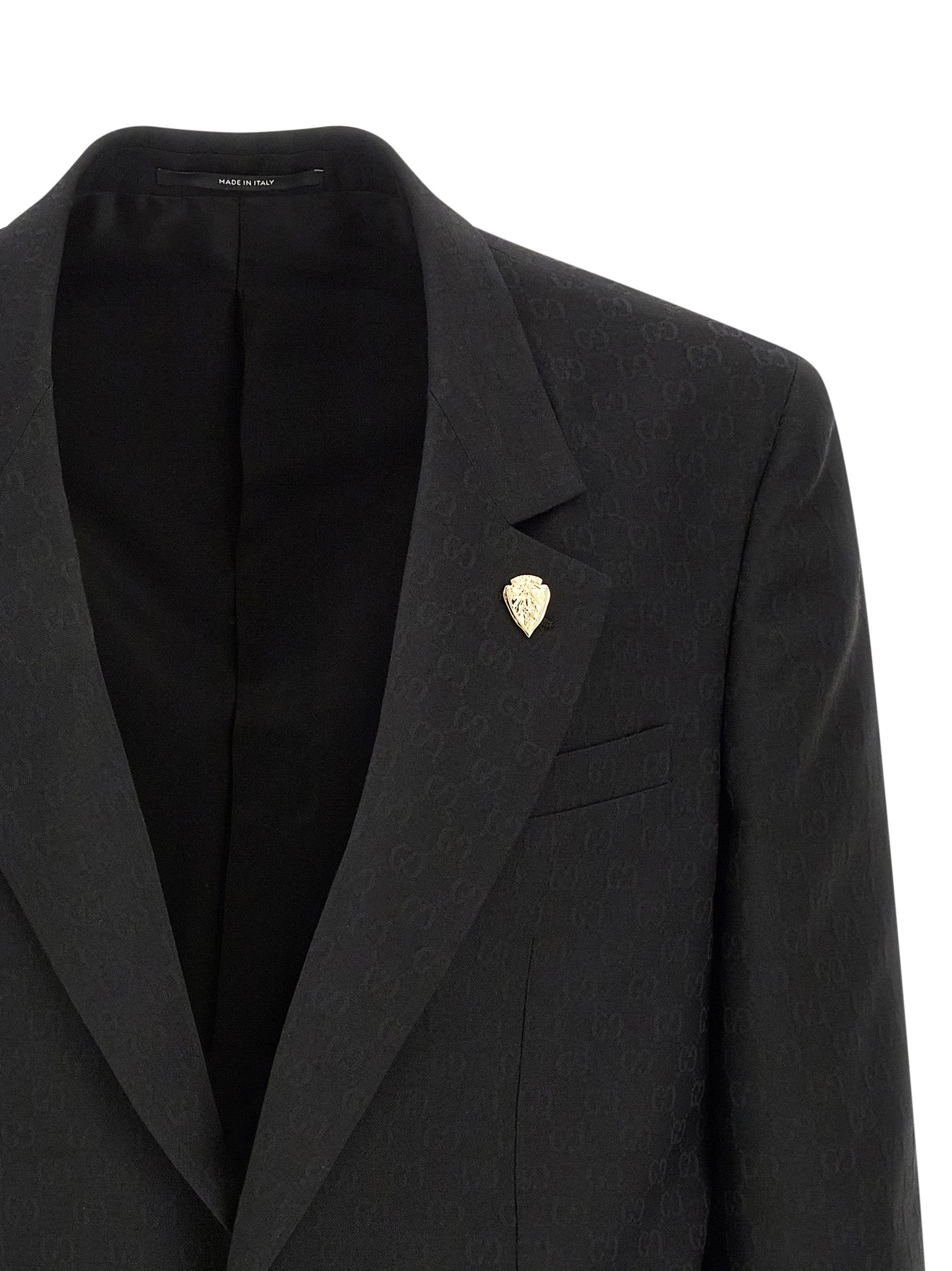 Black Polyester Blazer