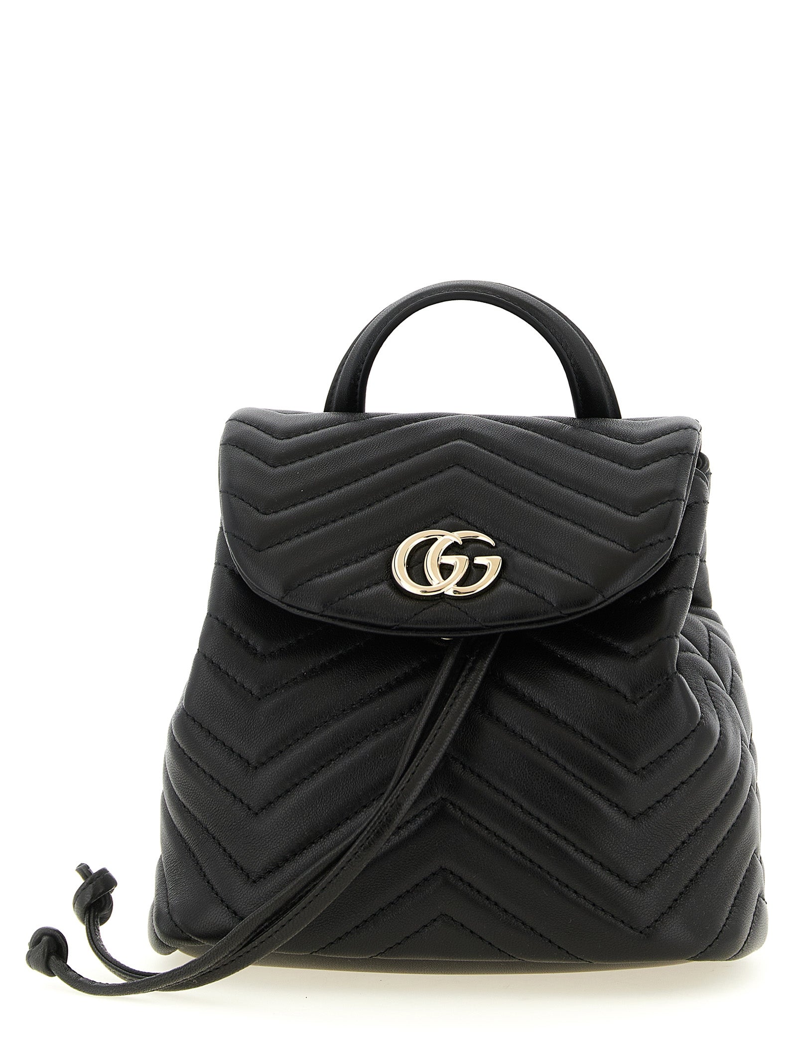 Black Lamb Leather Backpack