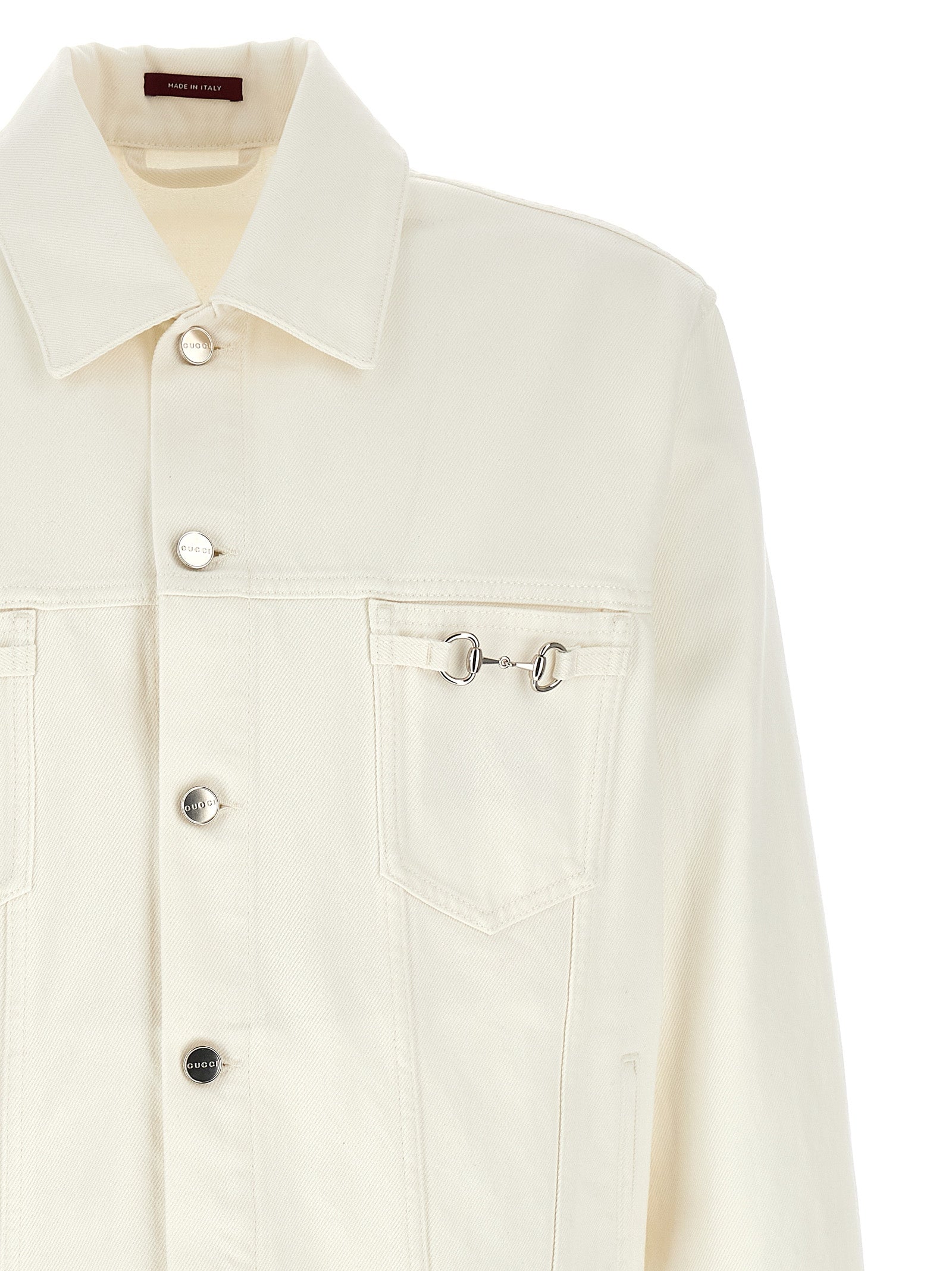 White Cotton Denim Jacket