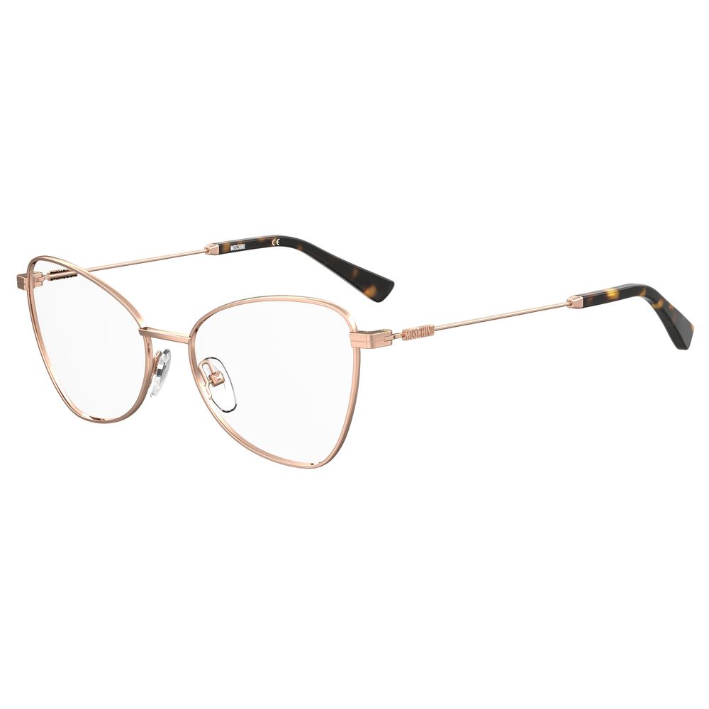 Gafas con montura de metal dorado