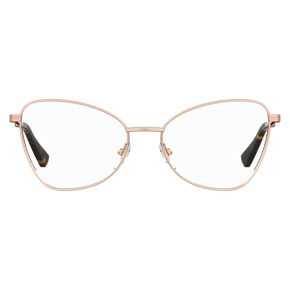 Gafas con montura de metal dorado