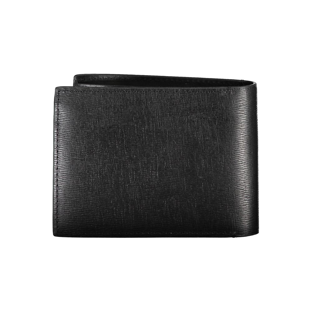 Cartera Negra de Piel Ecológica para Hombre