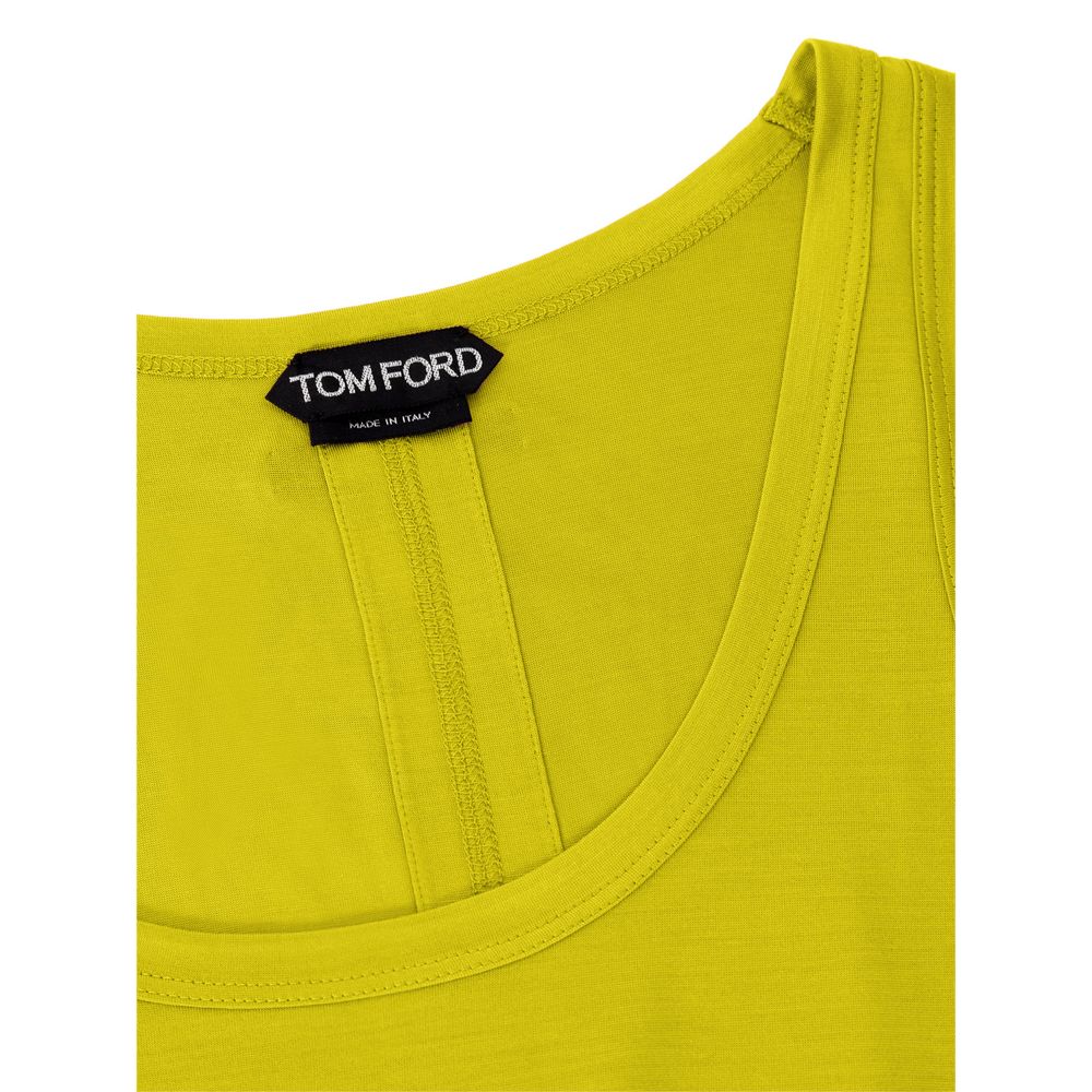 Tom Ford Gul Silk Tank Topp