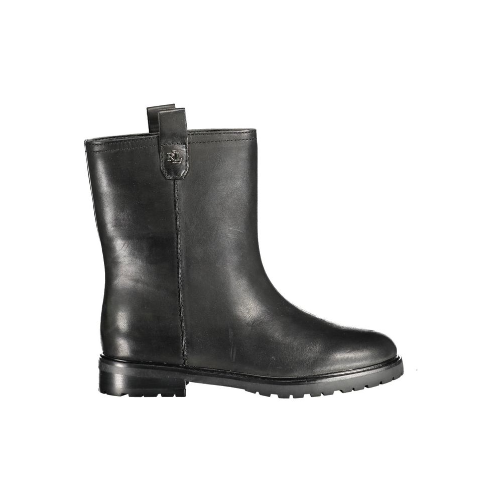 Ralph Lauren Ankelstøvlett i svart skinn til dame