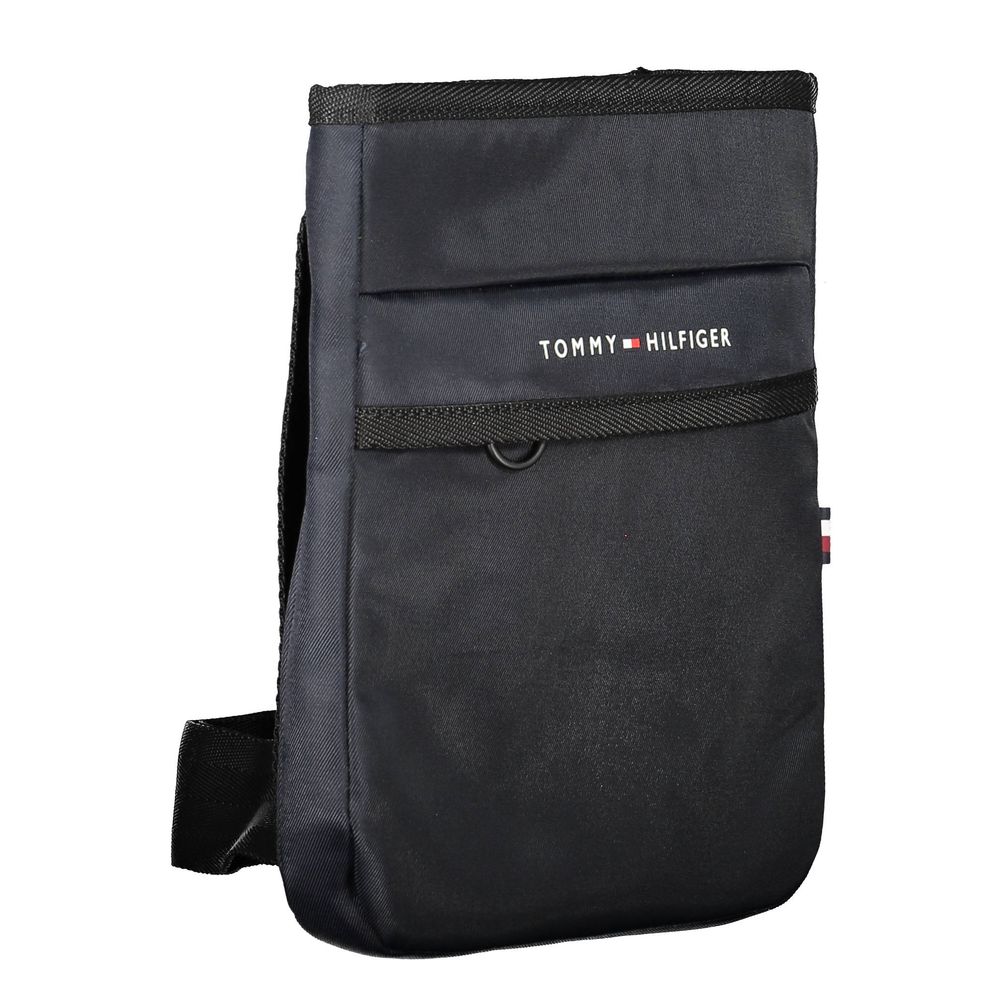 Blue Polyester Men's Shoulder Bag